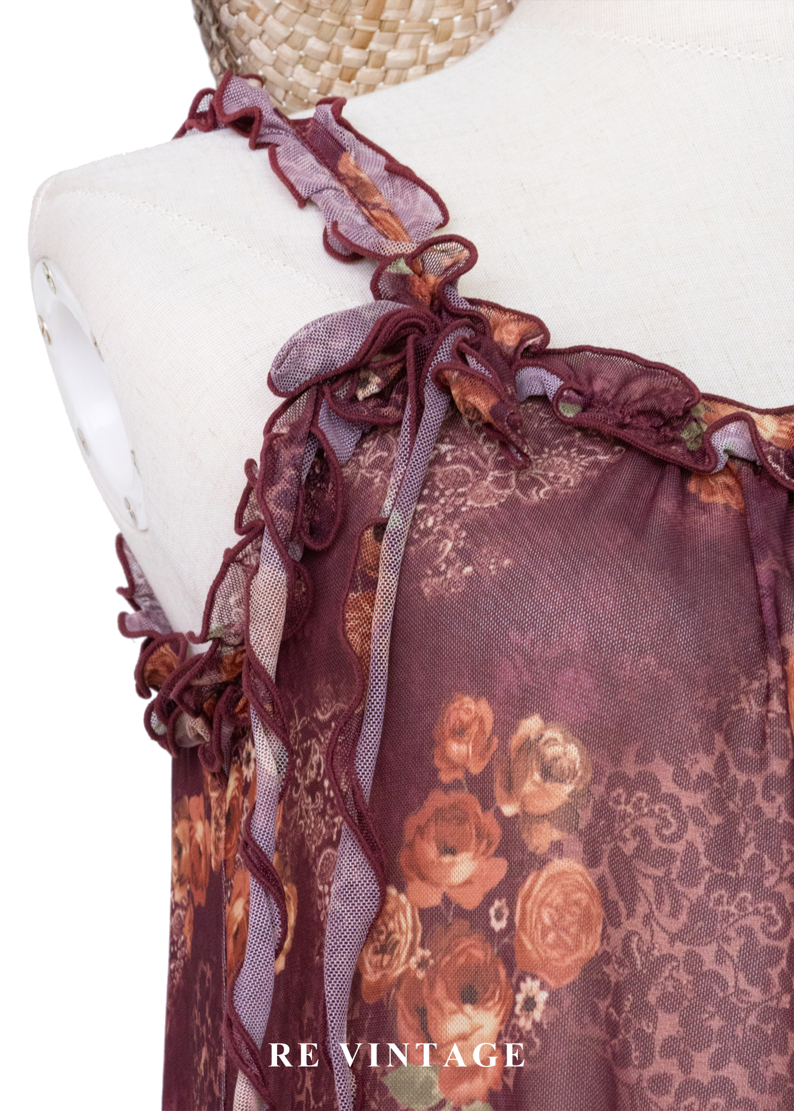 Rose Dust 茶玫瑰浪漫透膚洋裝6