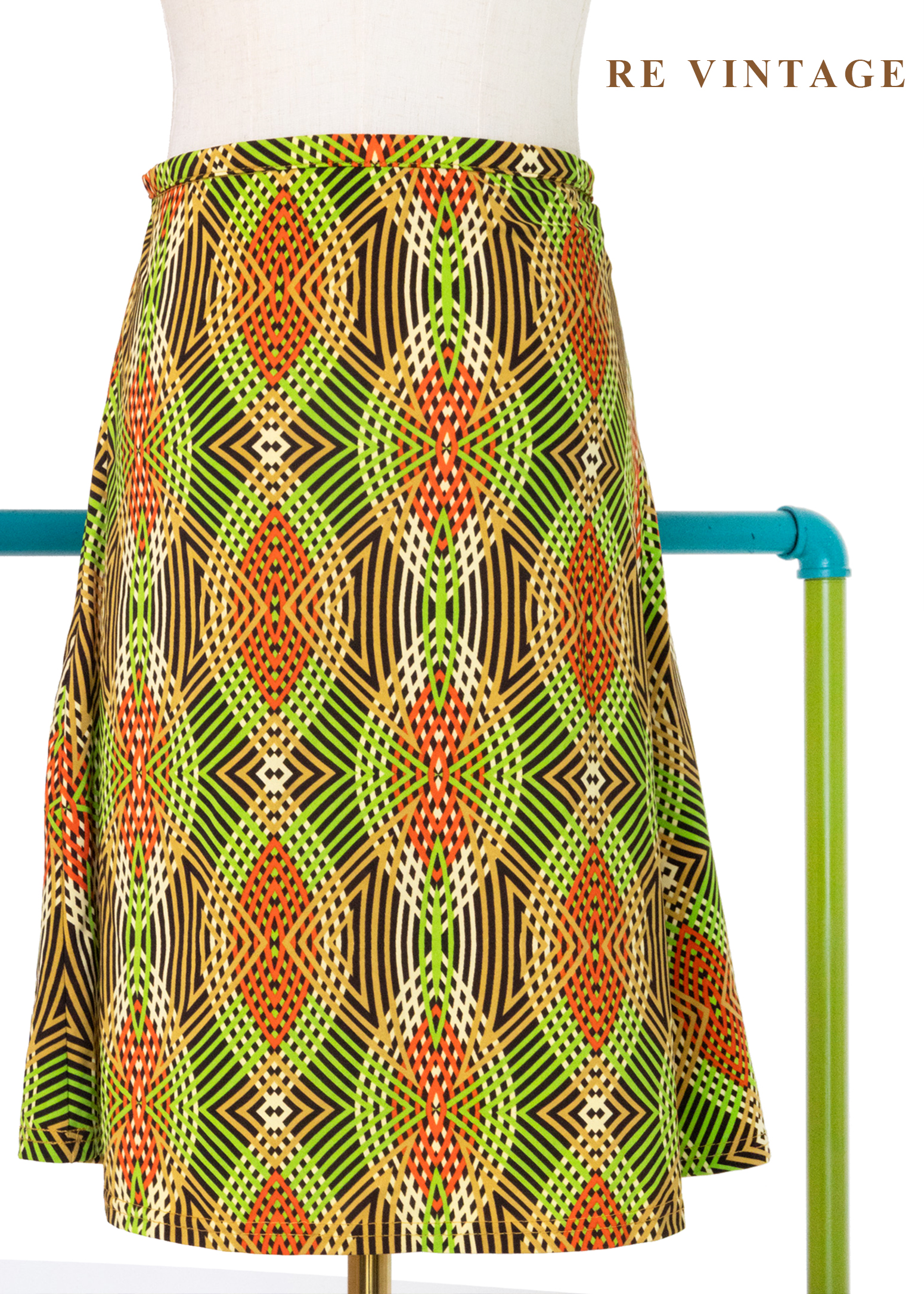 迷幻秩序幾何相撞短裙(27")7