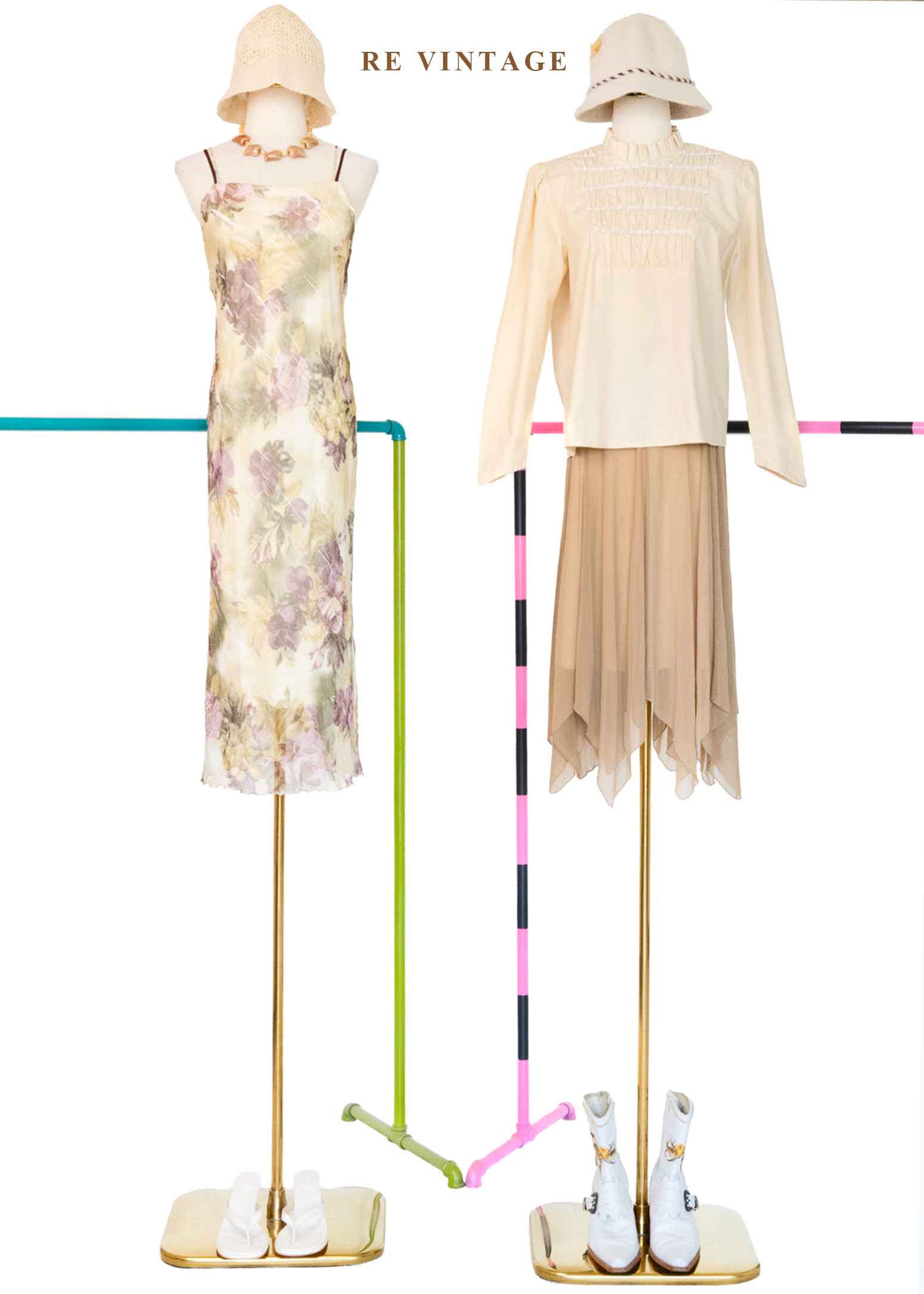 蜂蜜月光柔紗亮片美裙(22-27")2