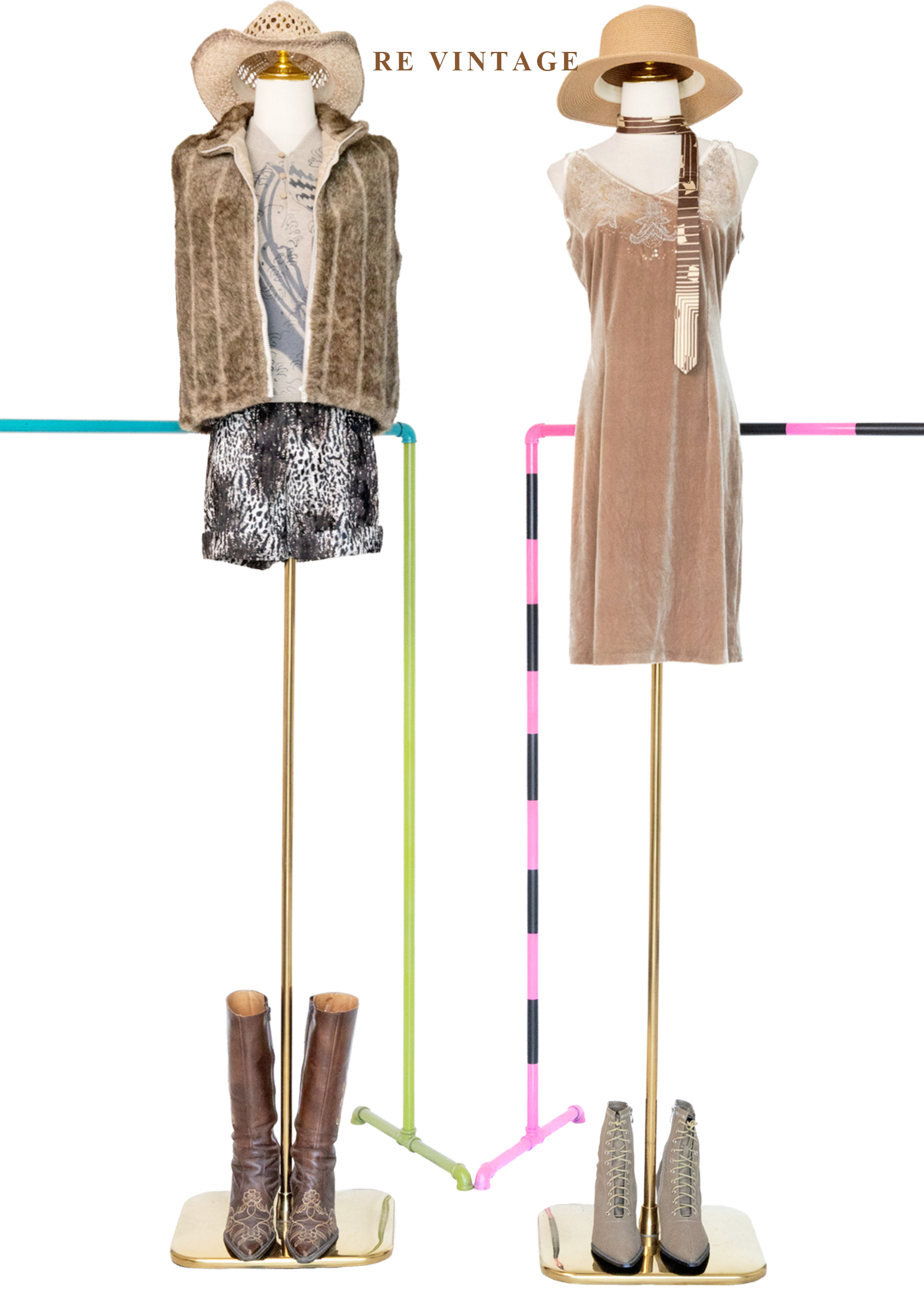 閃爍焦糖絲光珠珠刺繡絨布洋裝2