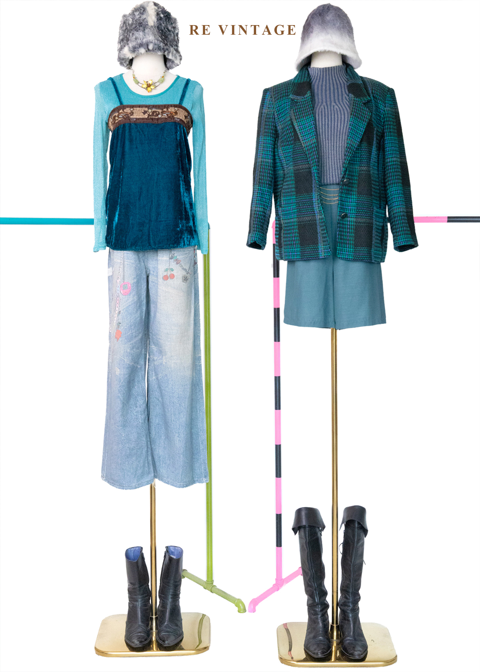 深海巴洛克亮片刺繡絨布細肩帶背心2