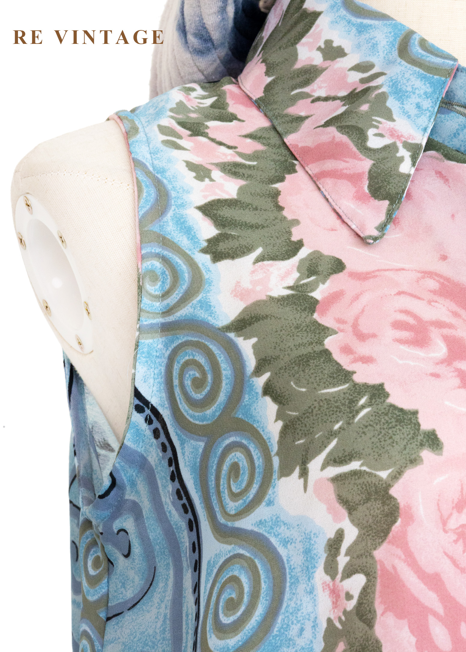 Rose Bloom 蔚藍天空玫瑰綻放長版背心6