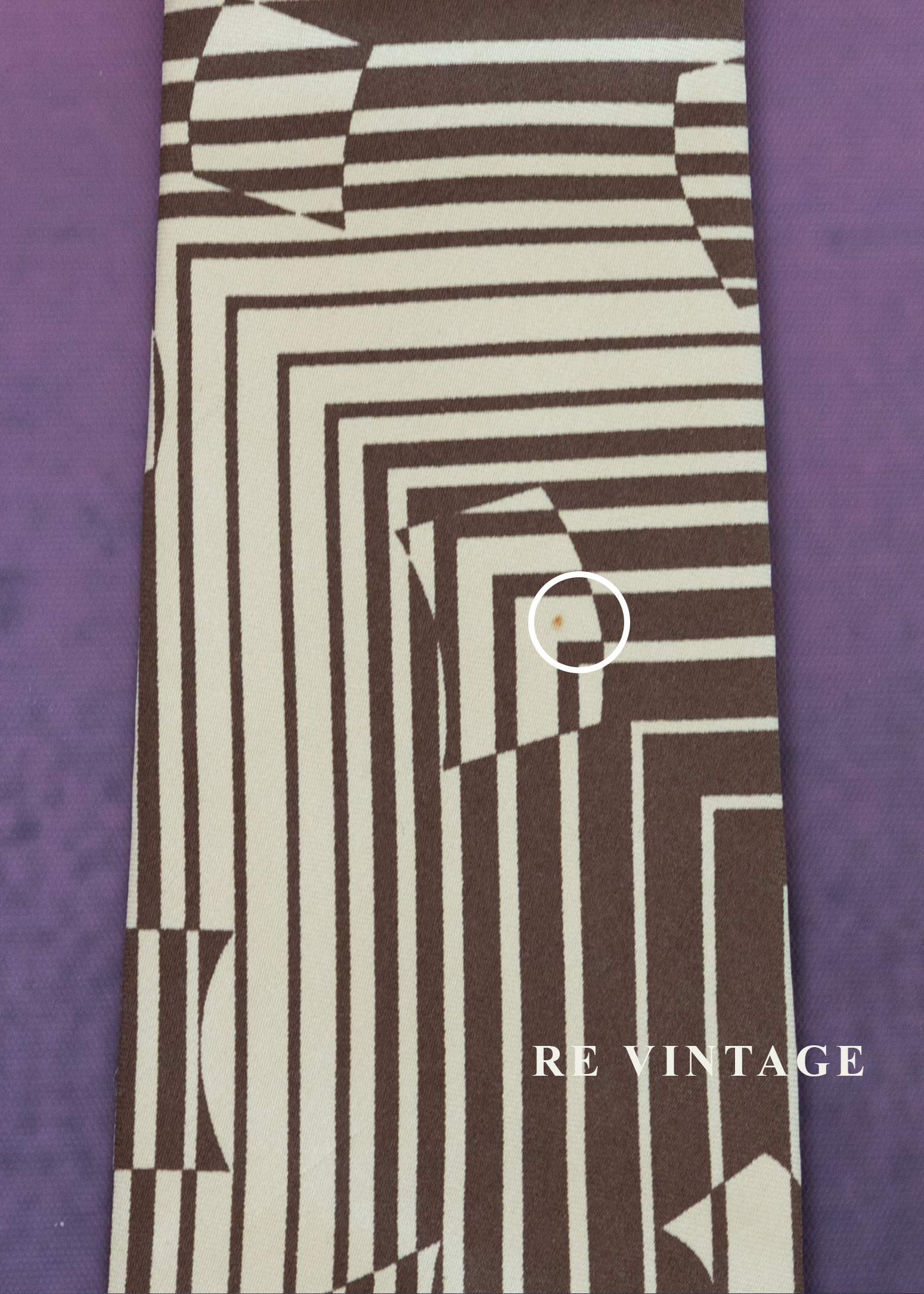 咖啡色的結構迷宮領帶12