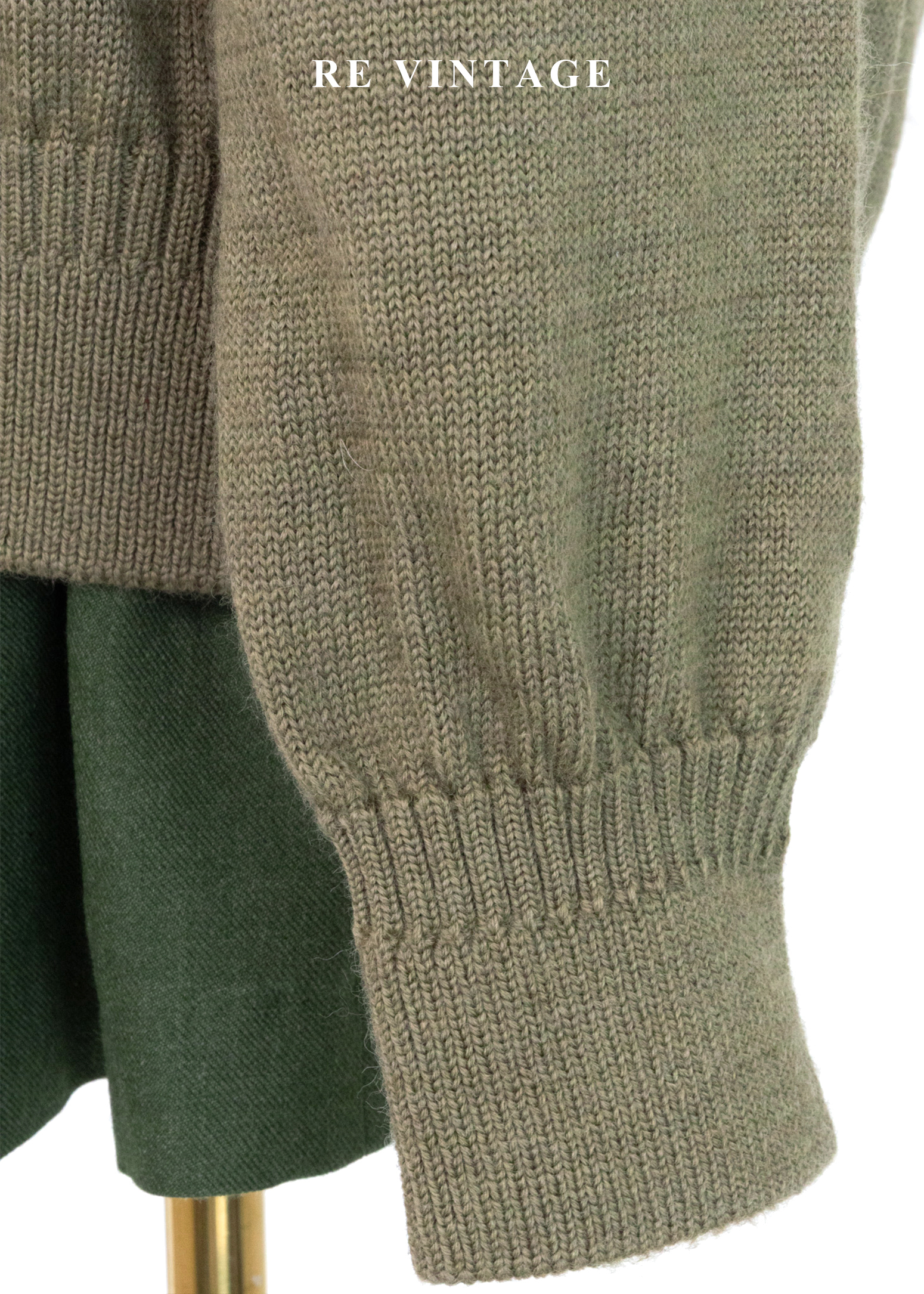 日本製 - Moss Green 四色菱格紋針織毛衣7