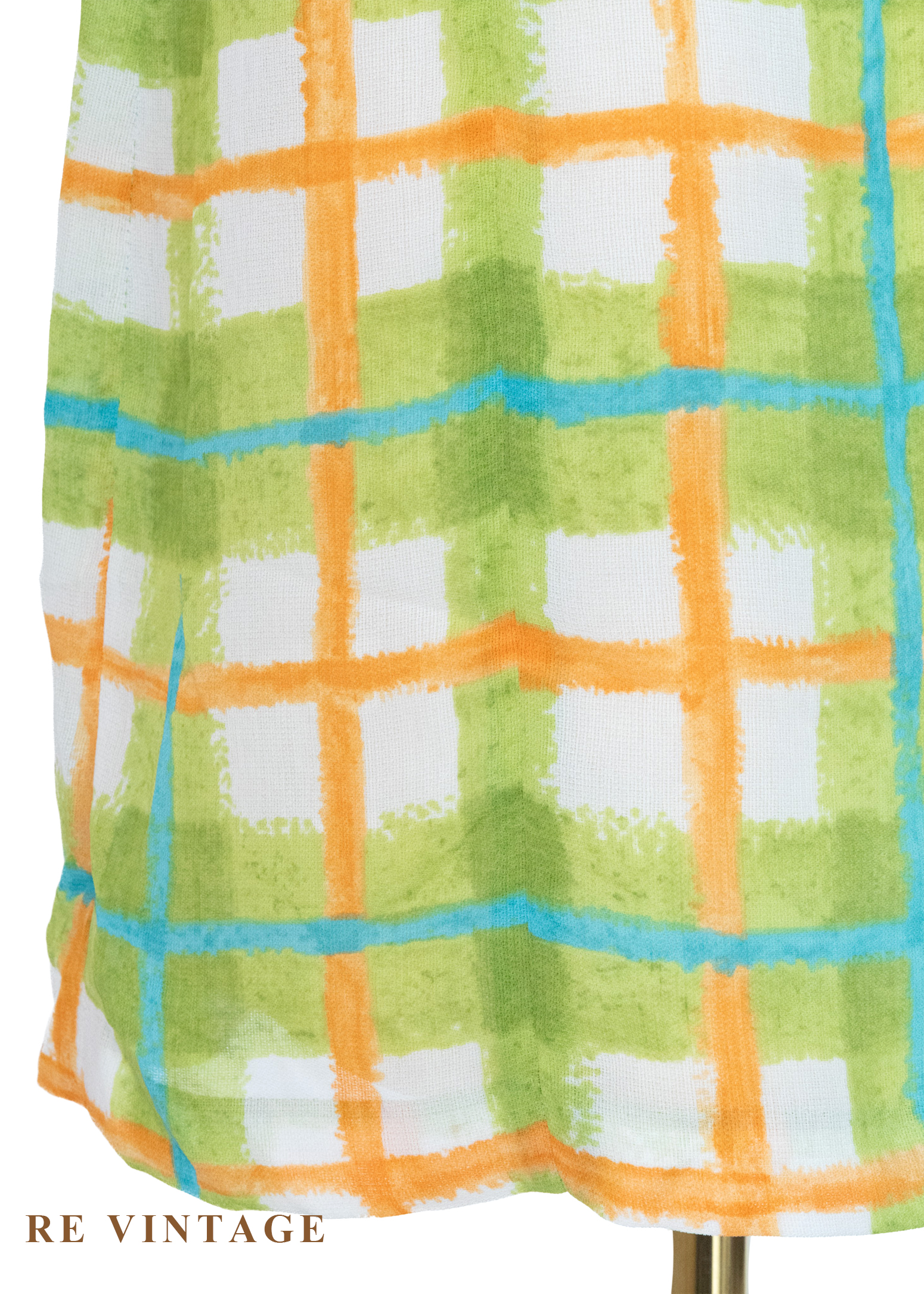 夏日維他命 - 手繪格紋洋裝6