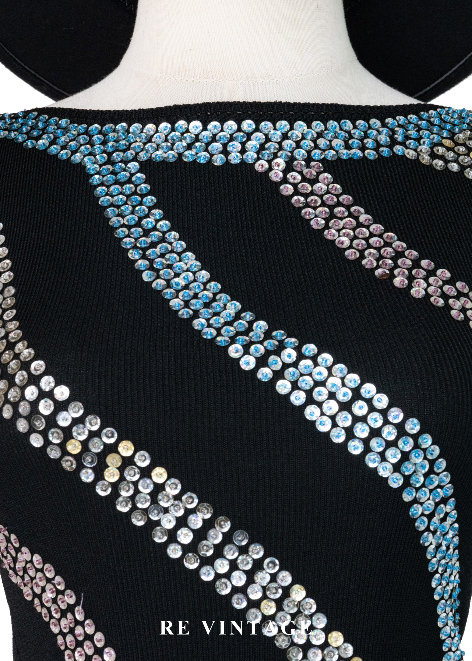 霓虹城市電流心跳針織背心7