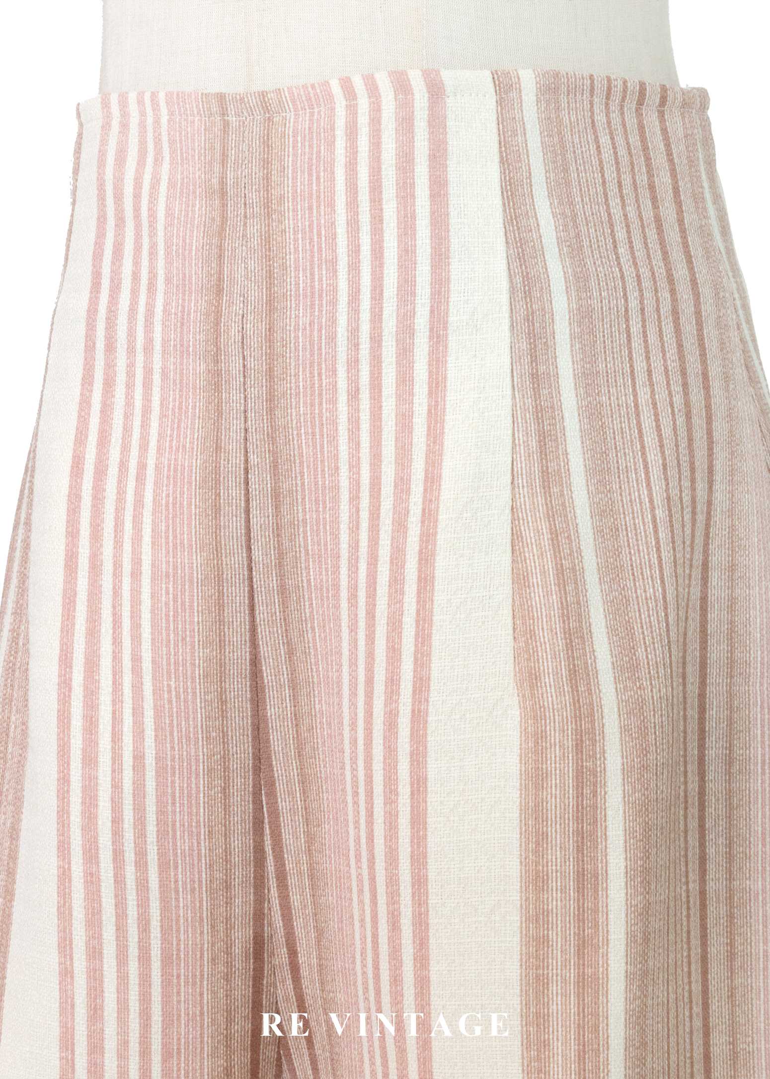 玫瑰奶茶色線條高腰短褲(26")3