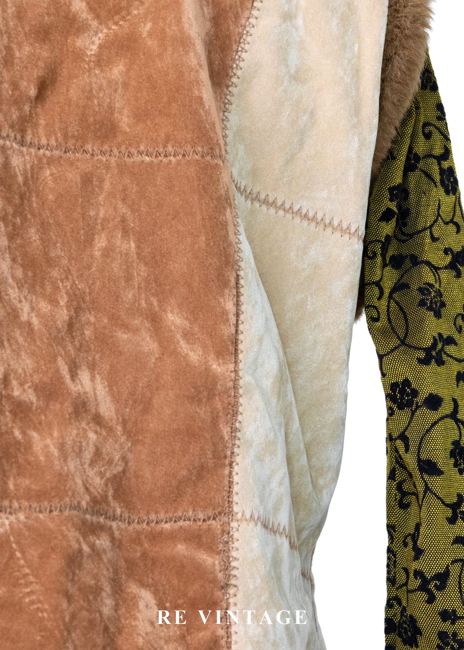 Caramel Field 焦糖色毛絨交錯背心13