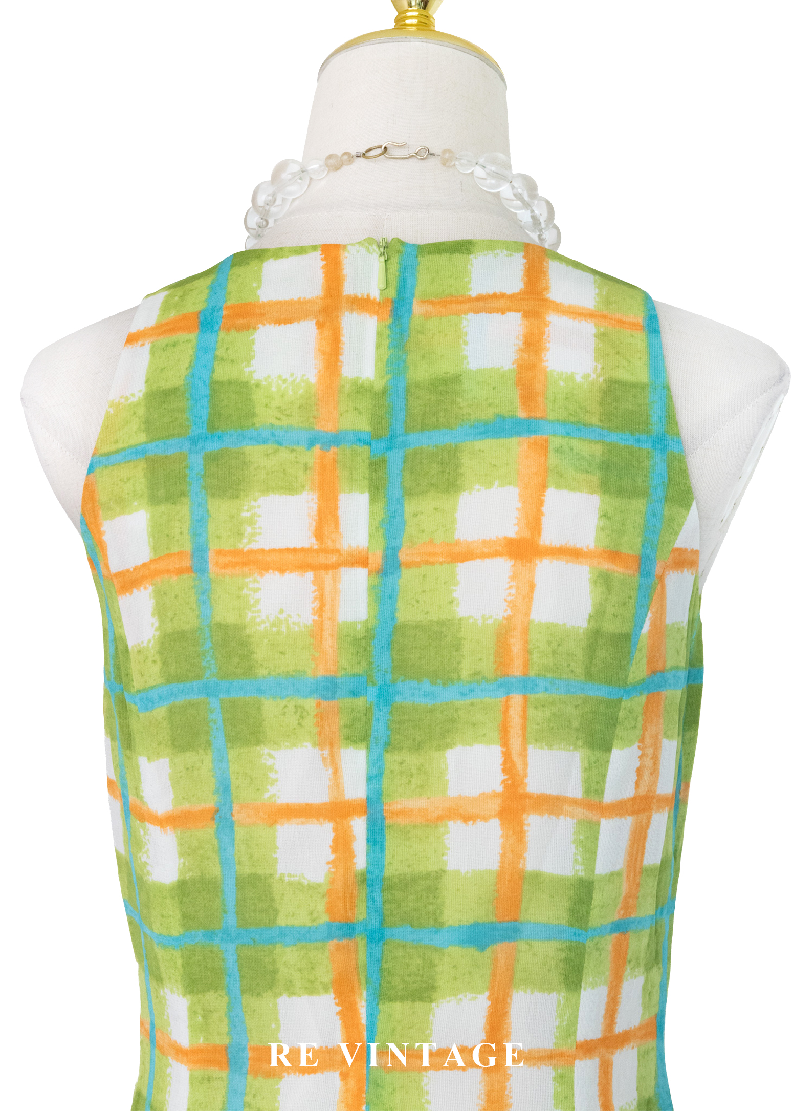 夏日維他命 - 手繪格紋洋裝11