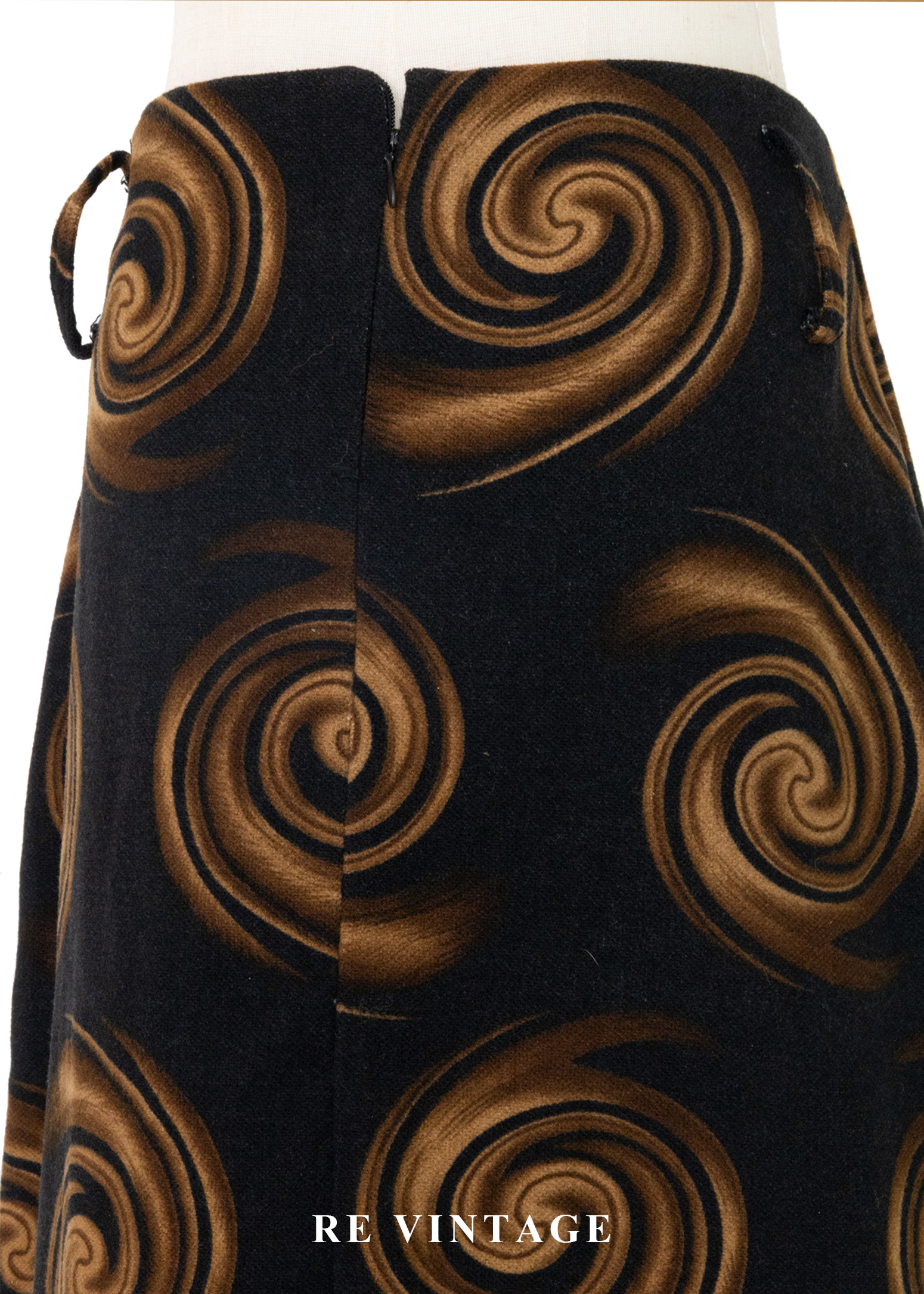 黑金宇宙漩渦秋冬美裙 (28")9
