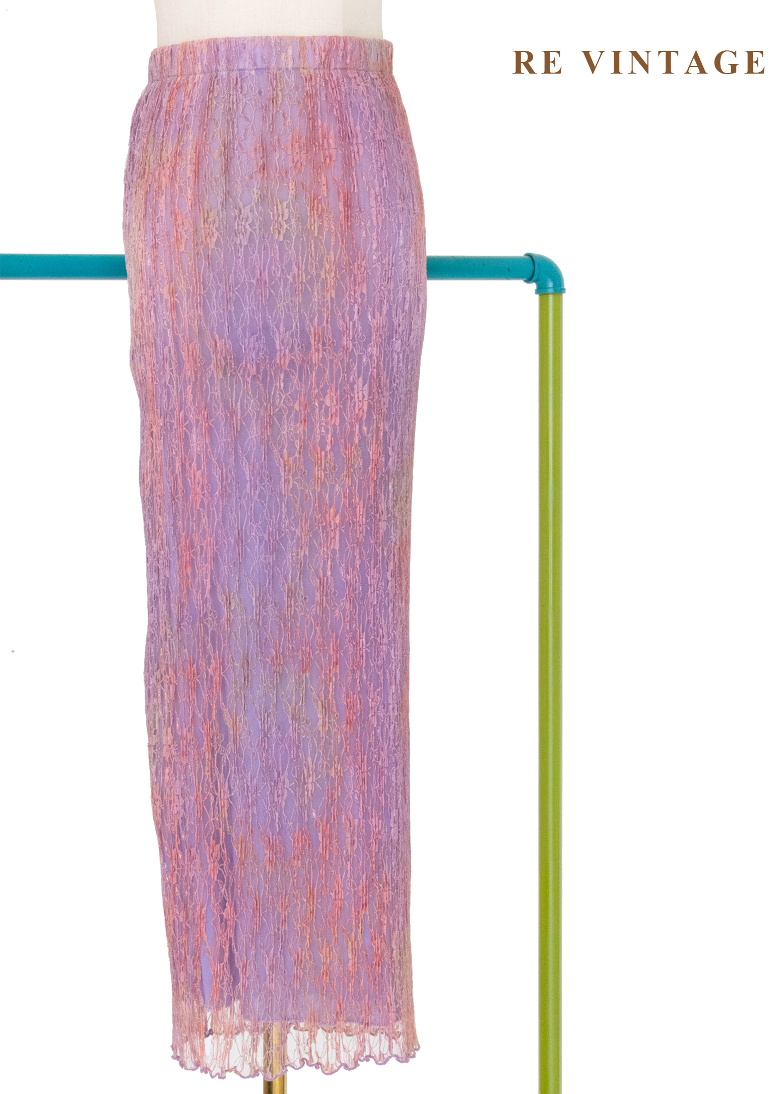 浪漫紫羅蘭蕾絲貼身長裙（24-30"）