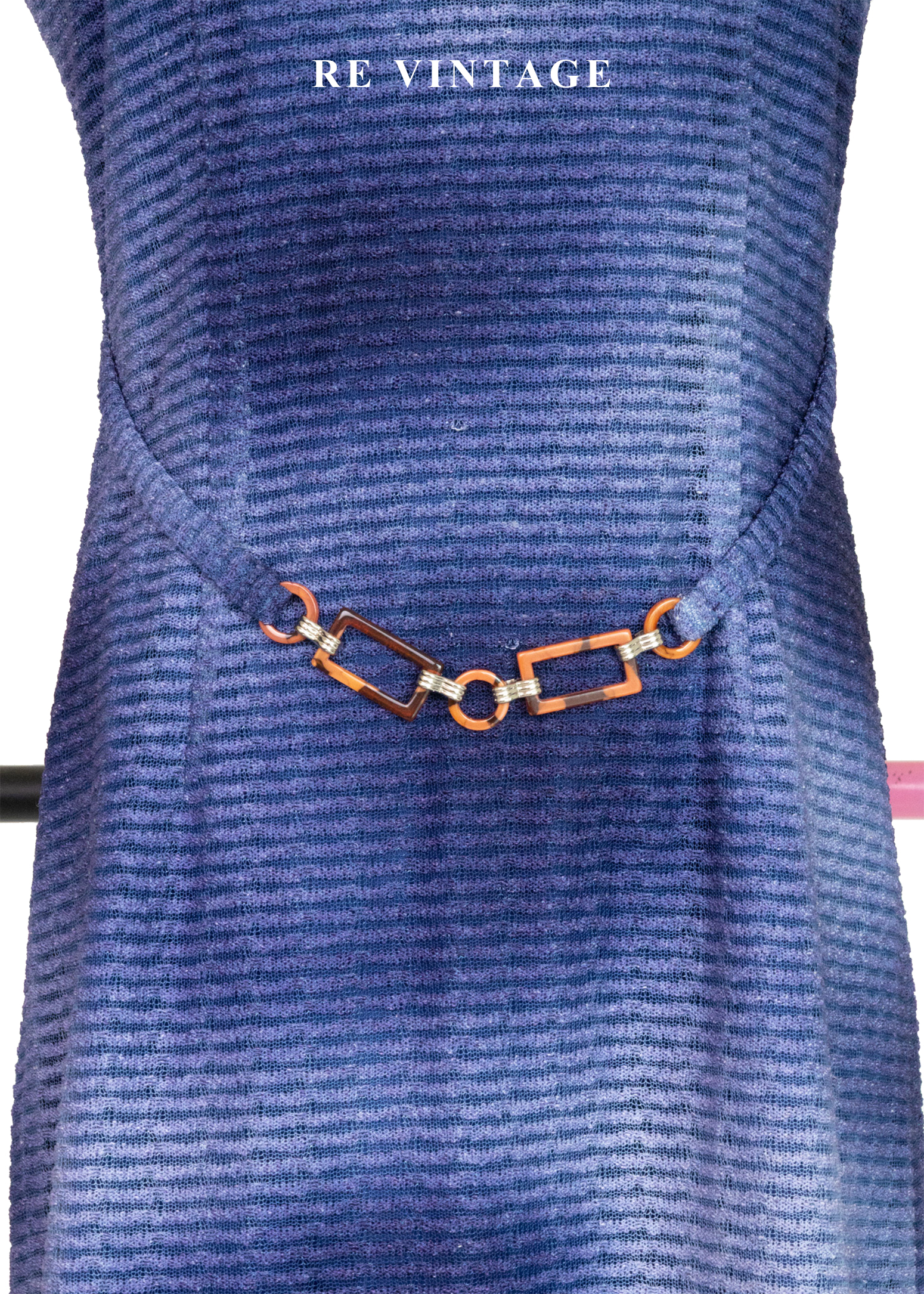 Blue Light in Motion 織紋藍染迷你洋裝9