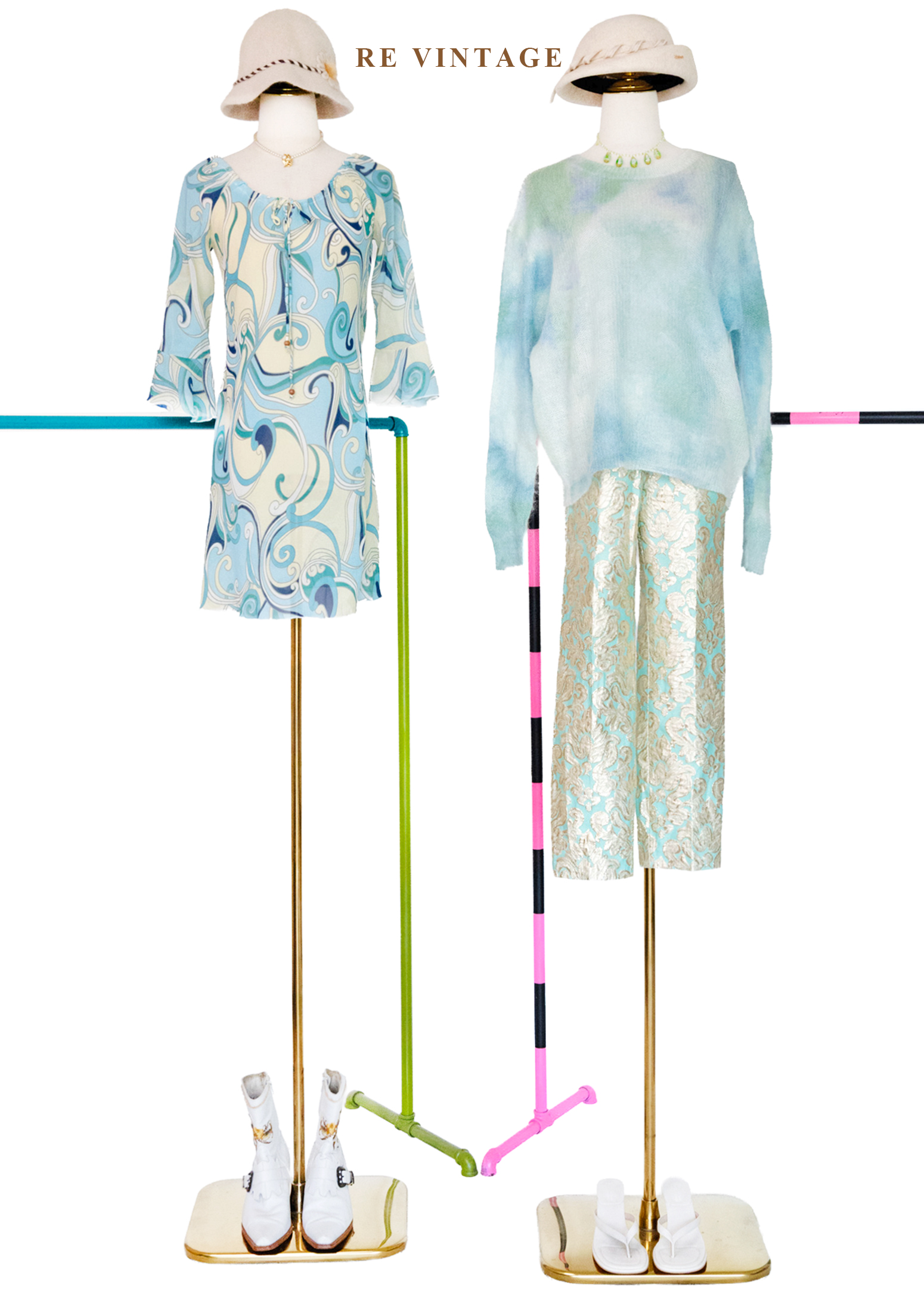 海潮迷幻普普風漩渦雪紡洋裝2