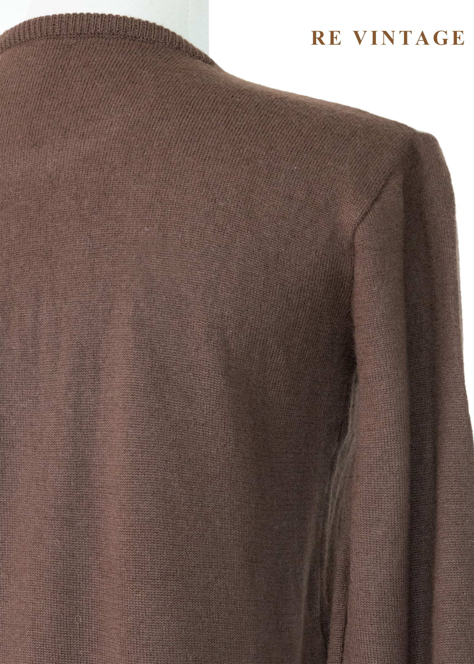 大地色拼接色塊針織毛衣10