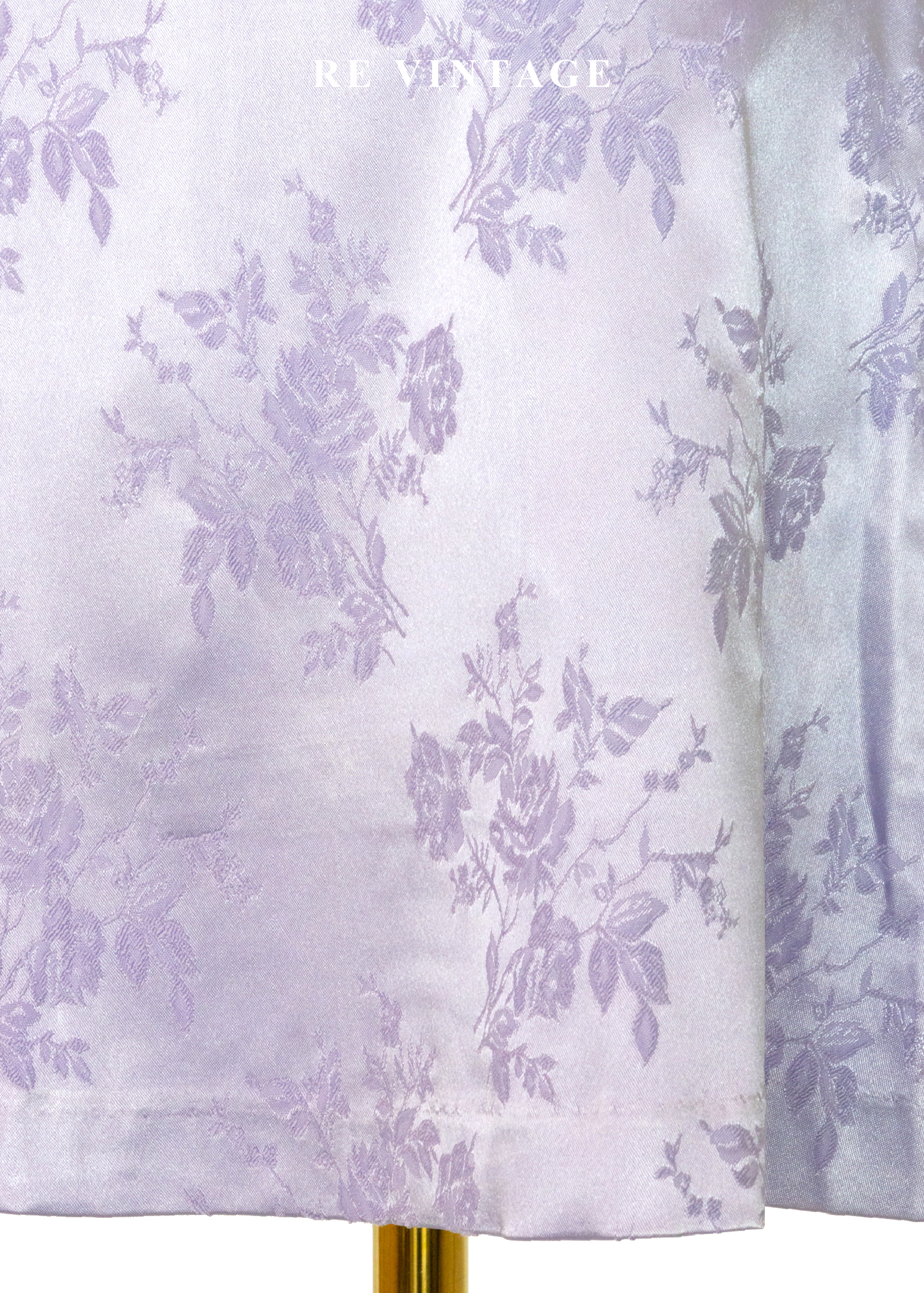 套裝短裙 - 淡雅夢幻冰紫色花卉圖騰短裙 (26")7