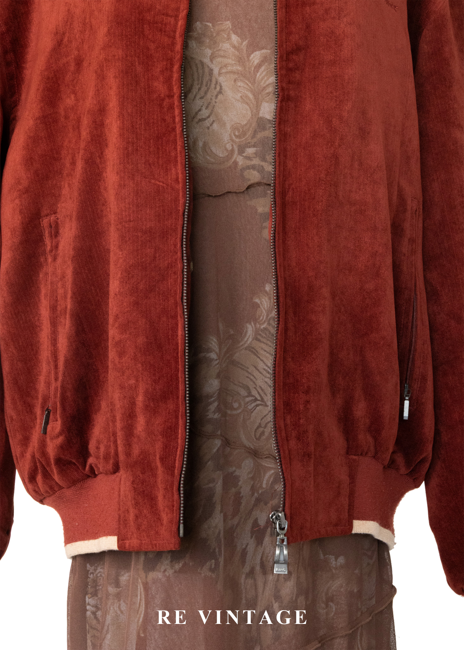 暖紅夕陽鬆軟夾克外套8