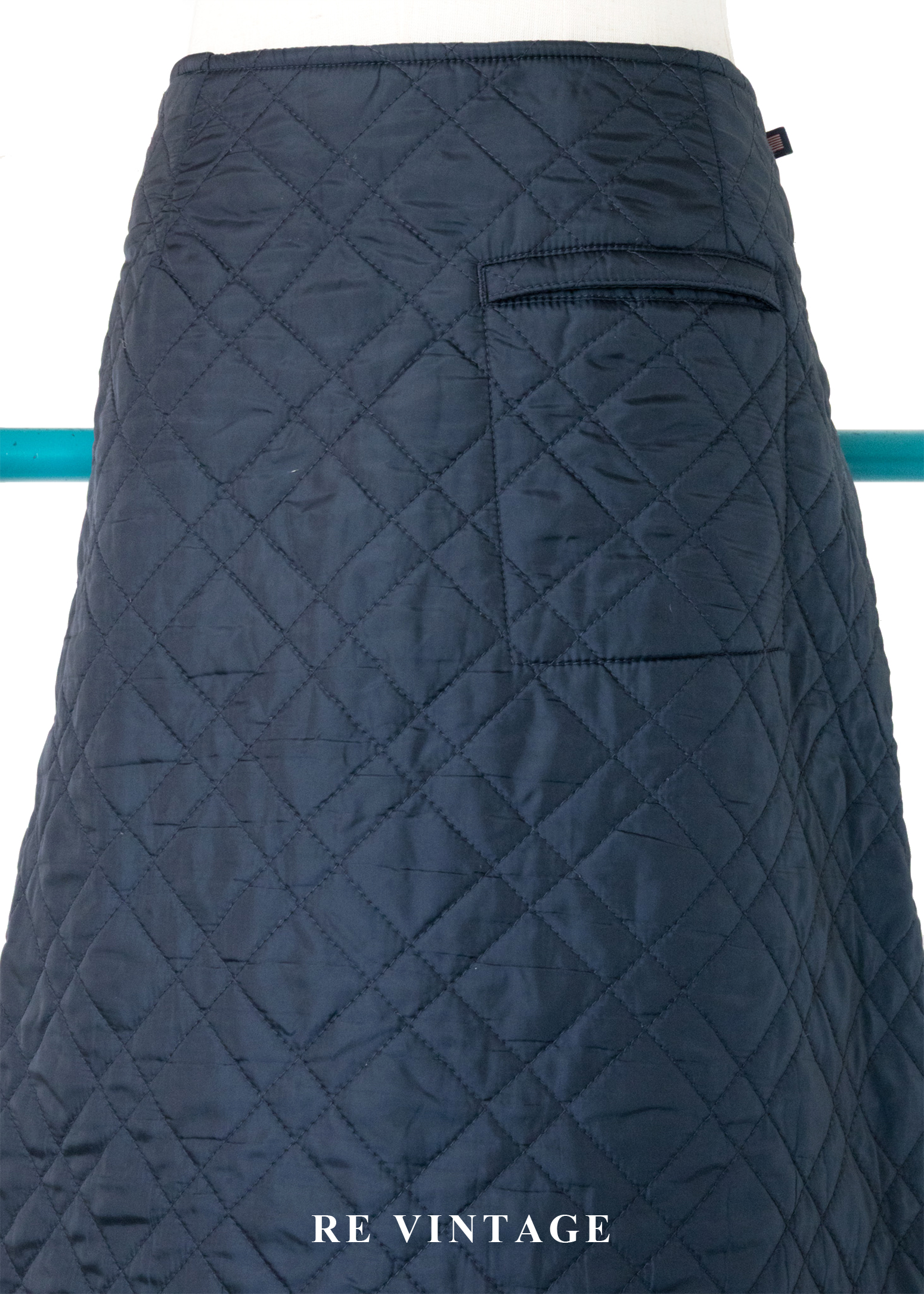 必備單品 - Quilted Navy Skirt 暖暖長裙(27.5")12