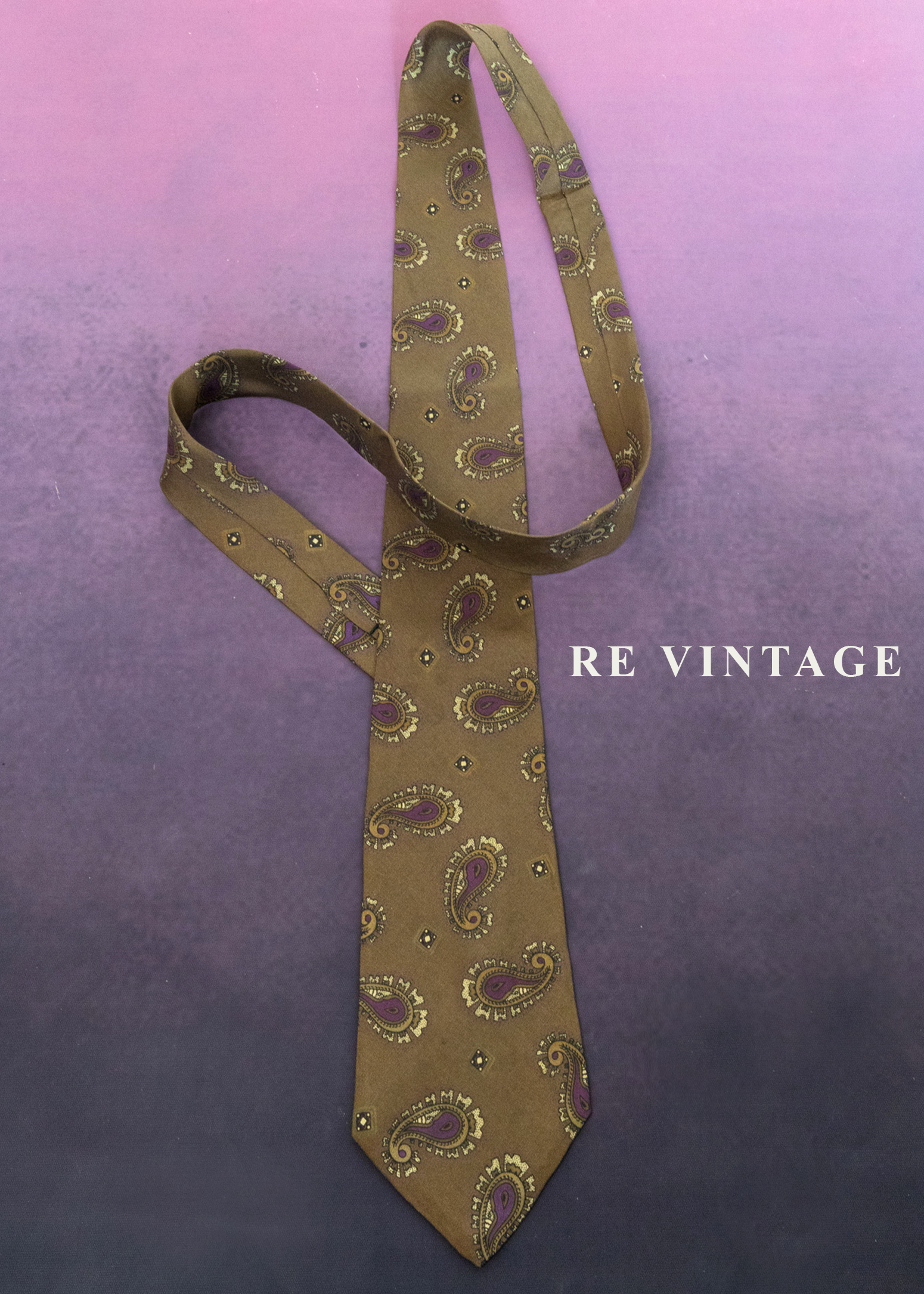 棕綠色變型蟲蟲領帶4