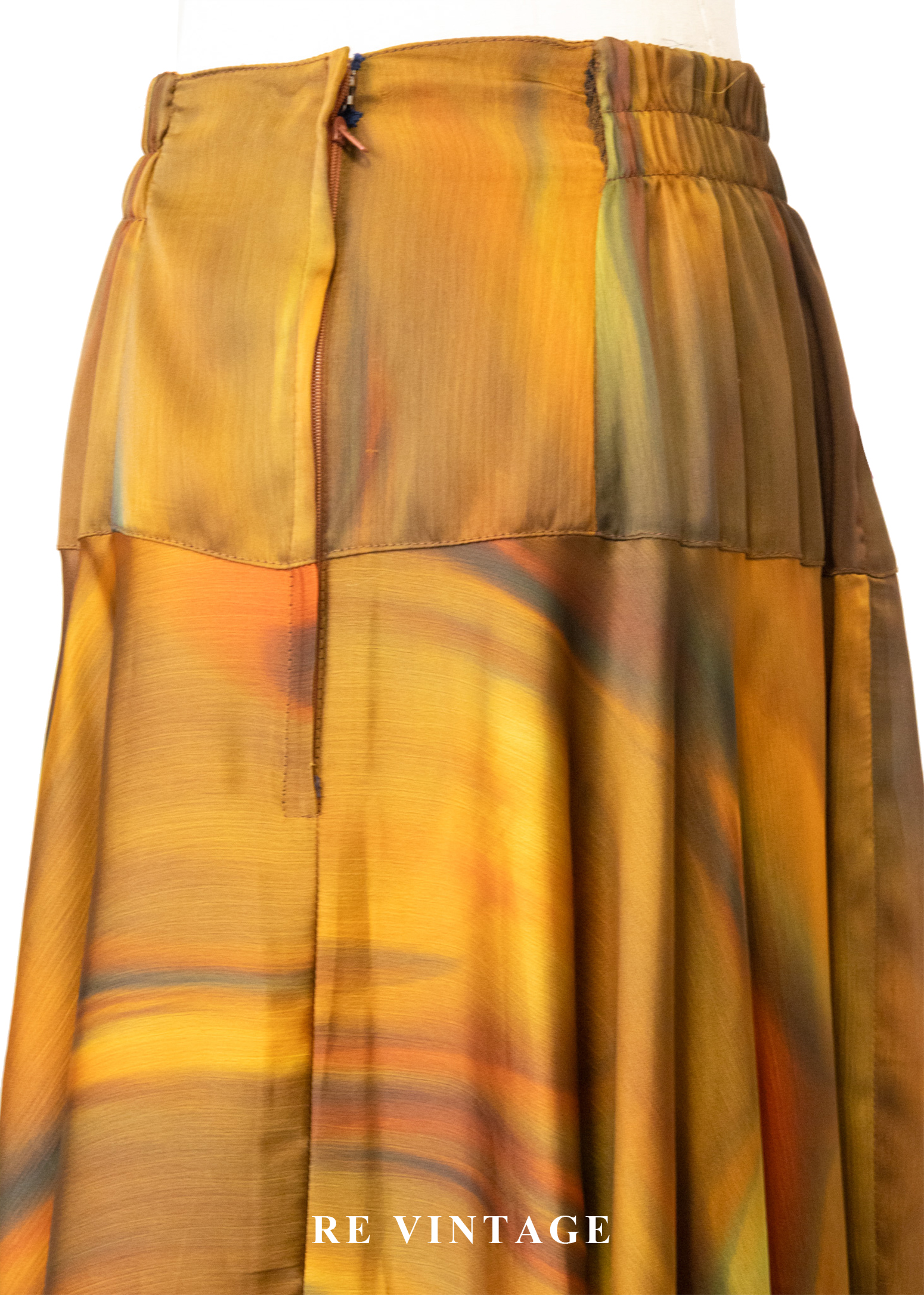 陽光下の液態金橘融光長裙(25-30")9