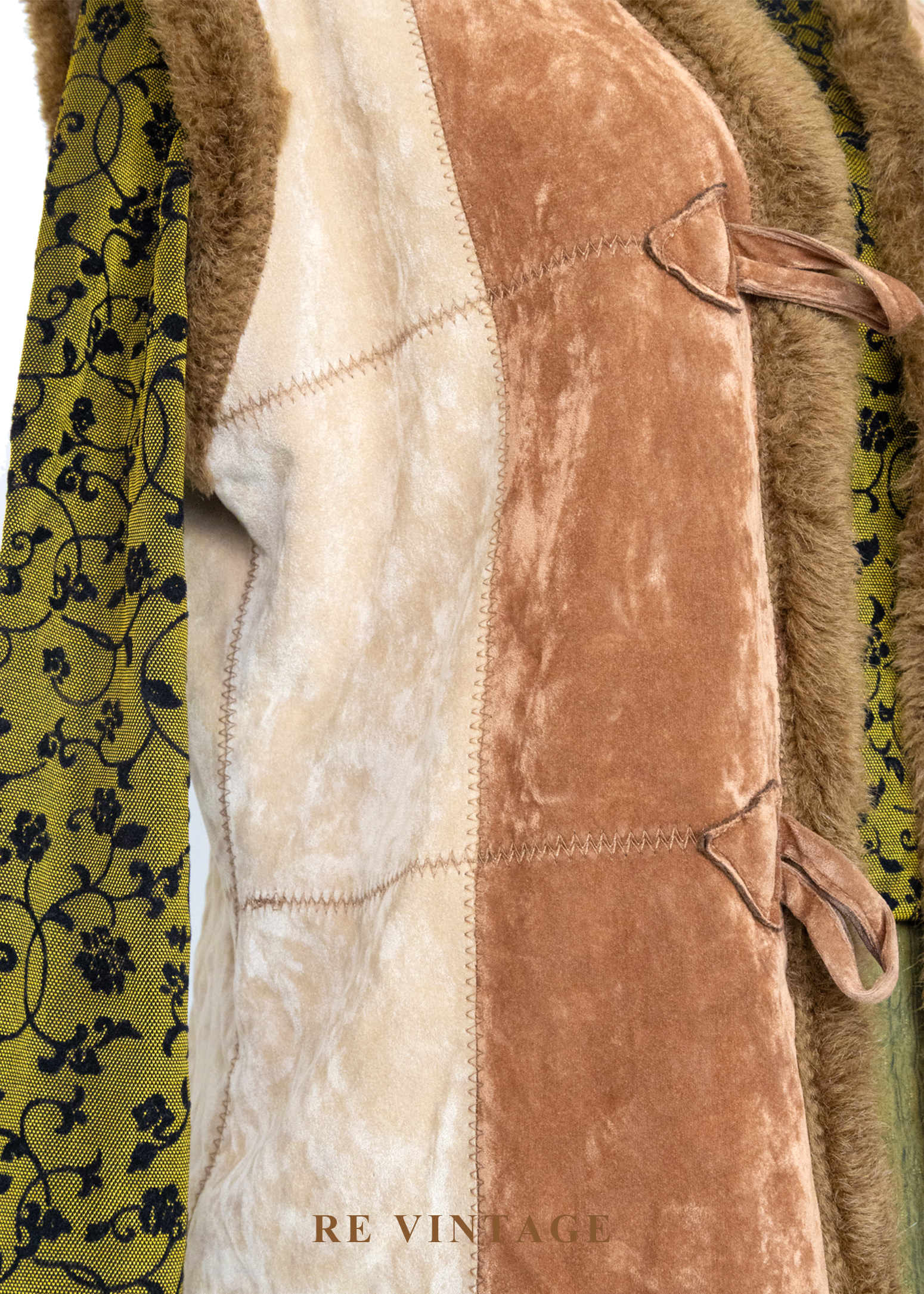 Caramel Field 焦糖色毛絨交錯背心8