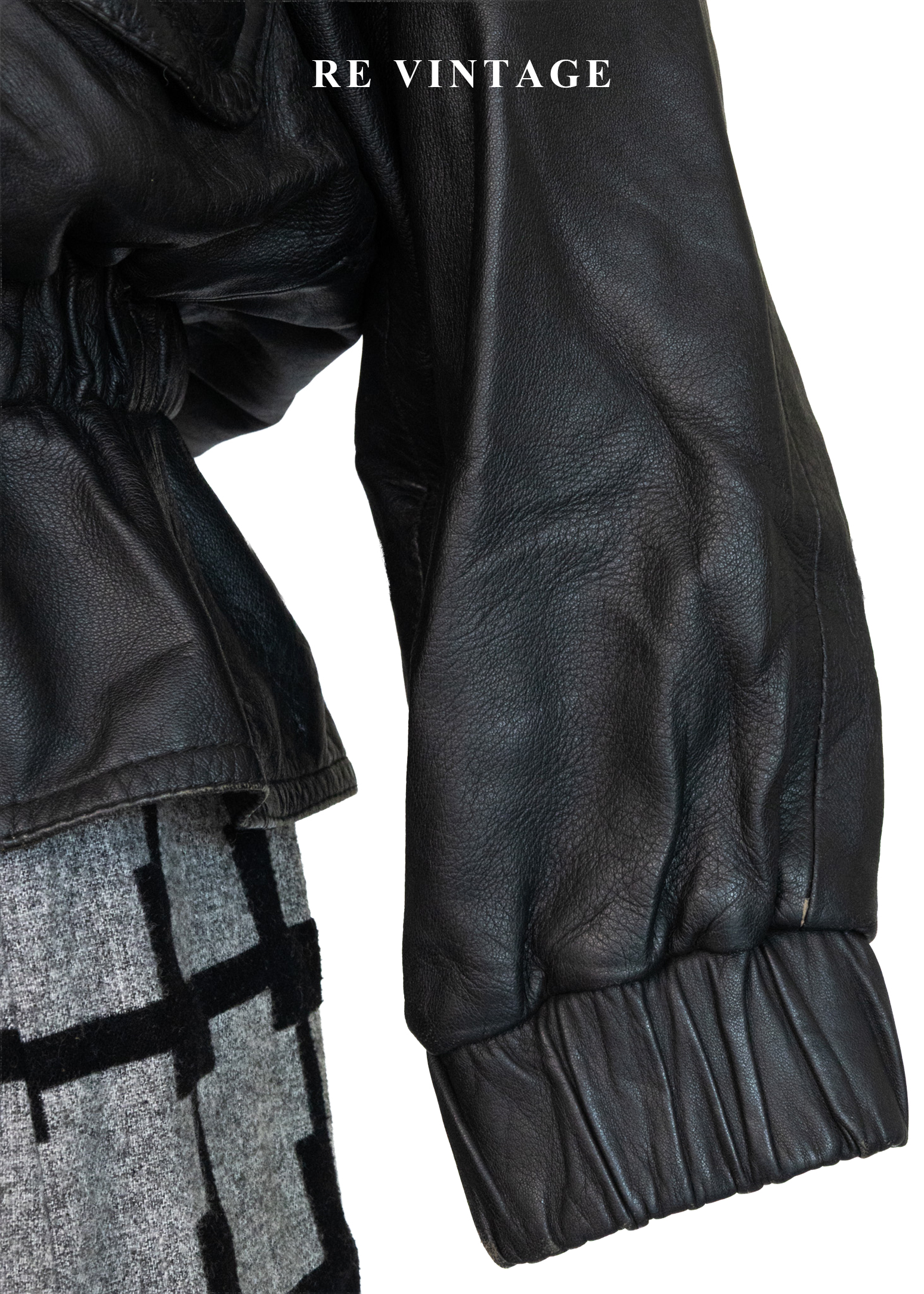 必備單品 - 率性廓形束腰皮外套9