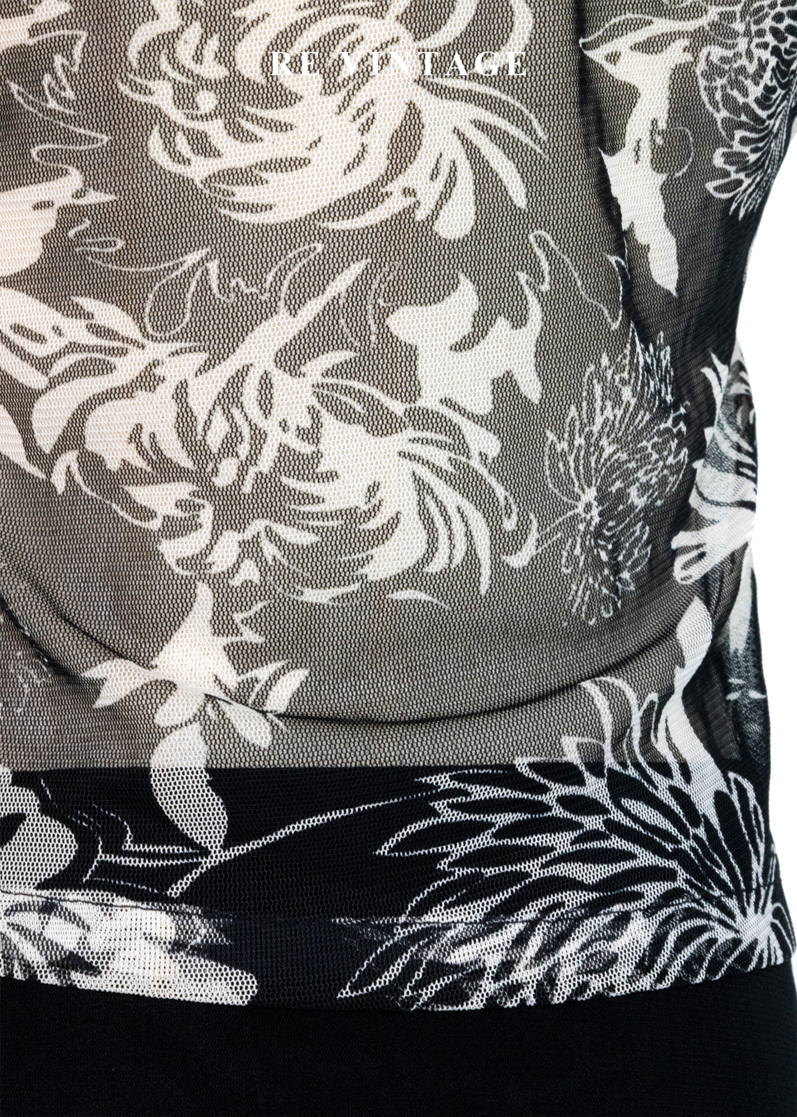 繁花餘燼 -亮片花卉透膚背心10