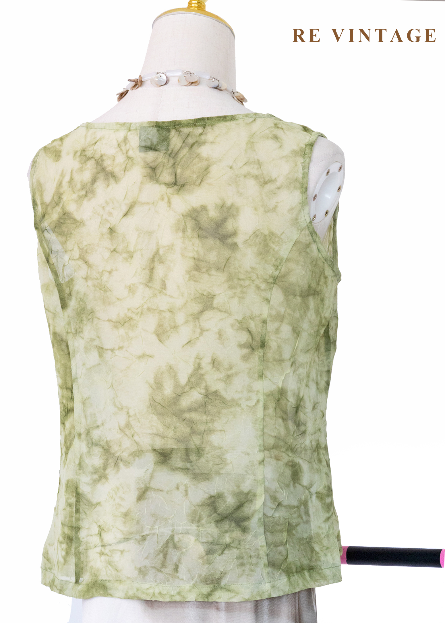 迷霧雲染紋路雪紡背心9