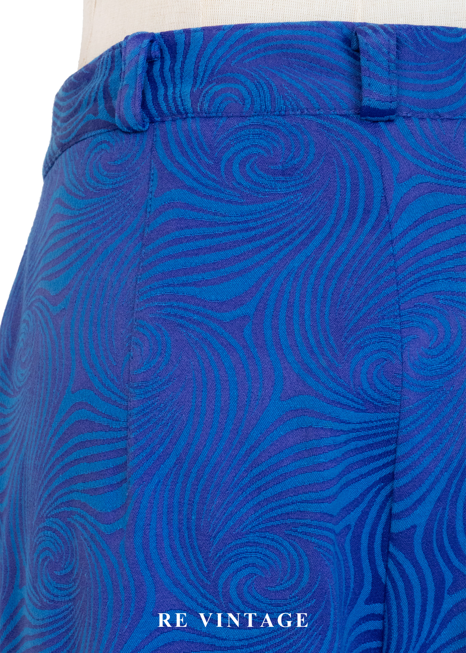 Neon Blue Swirl 霓藍迴旋長褲(26")12