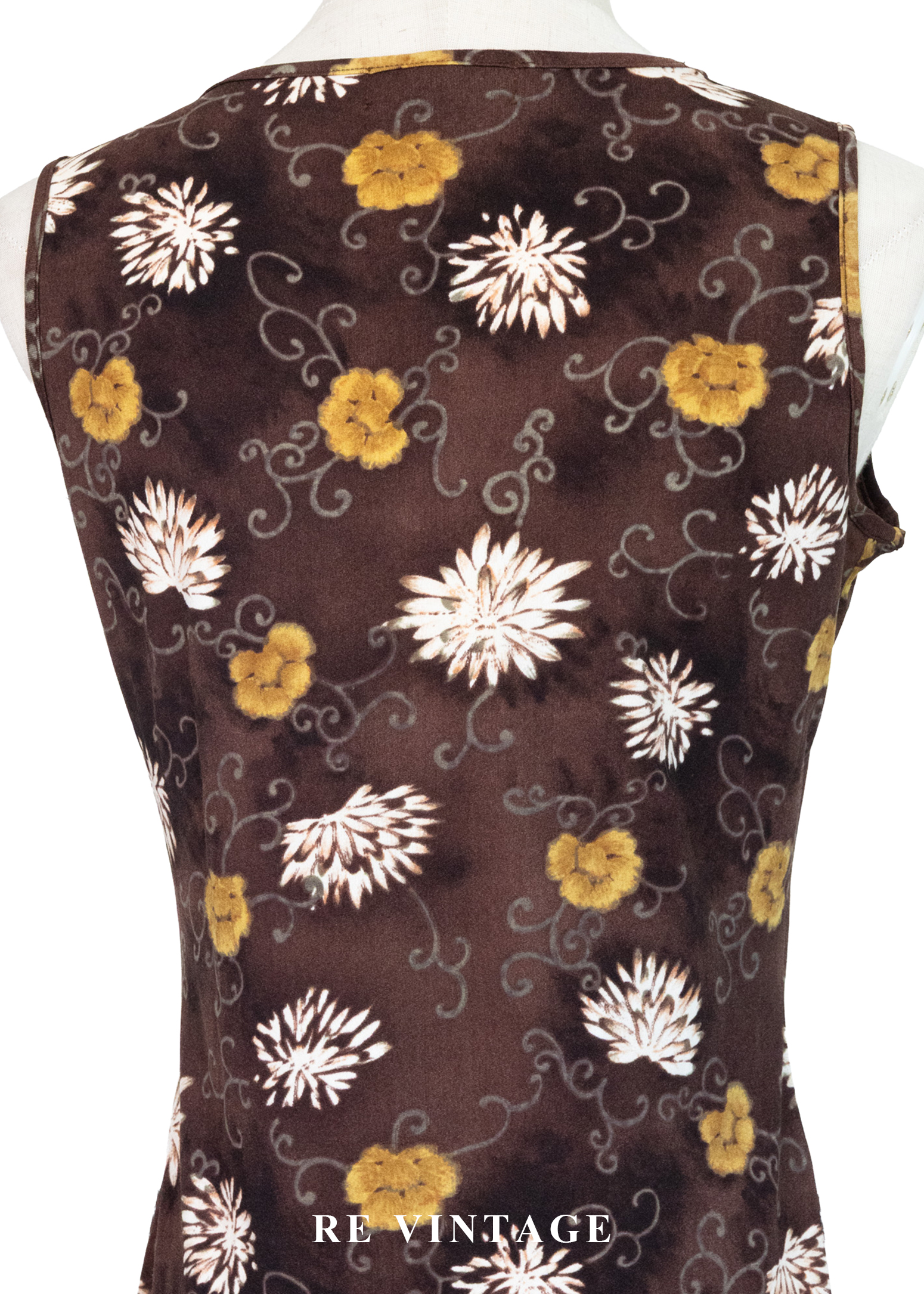 Mocha 雙色小花迷你短洋裝12