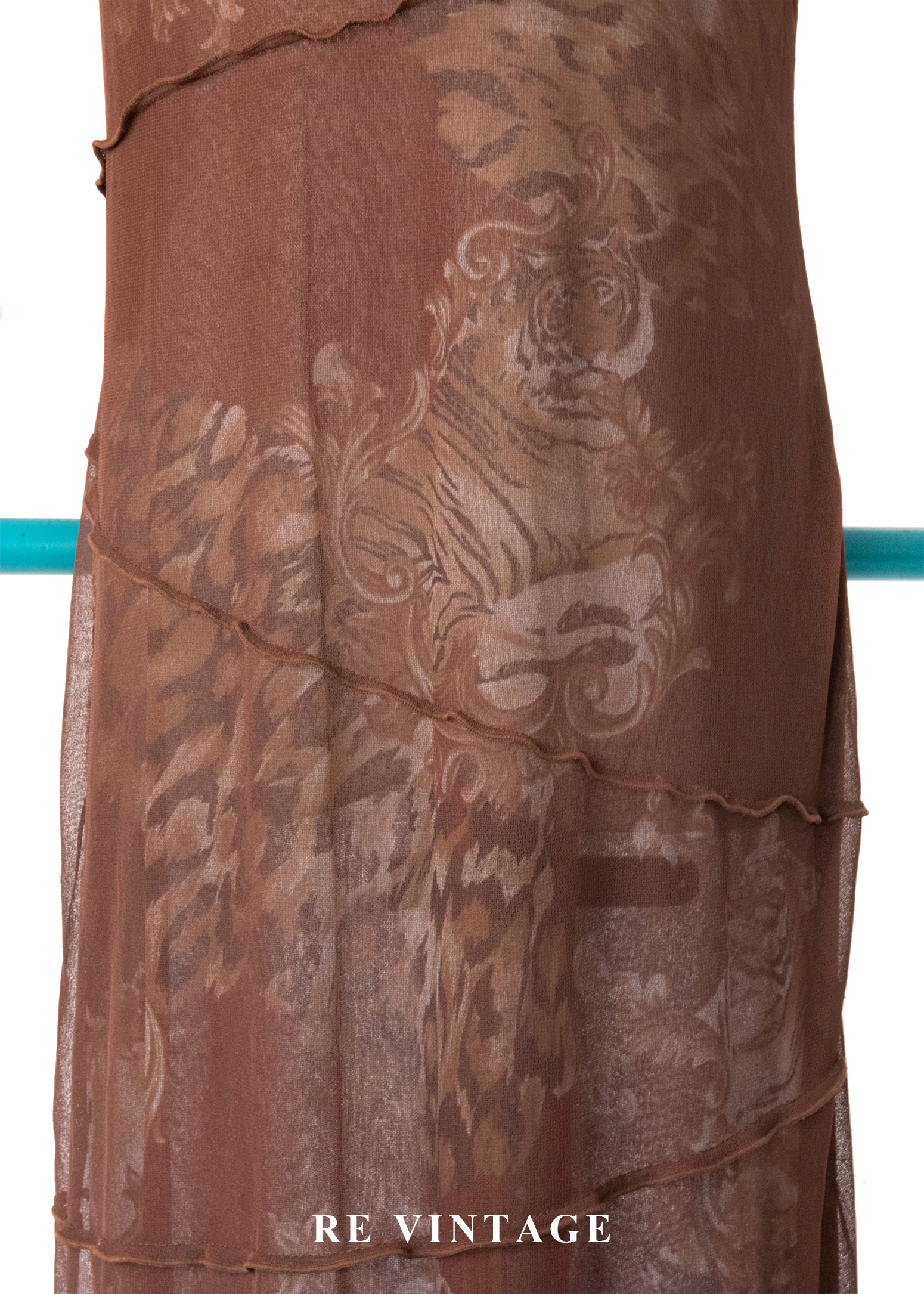 虎虎生風巧克力色長洋裝16