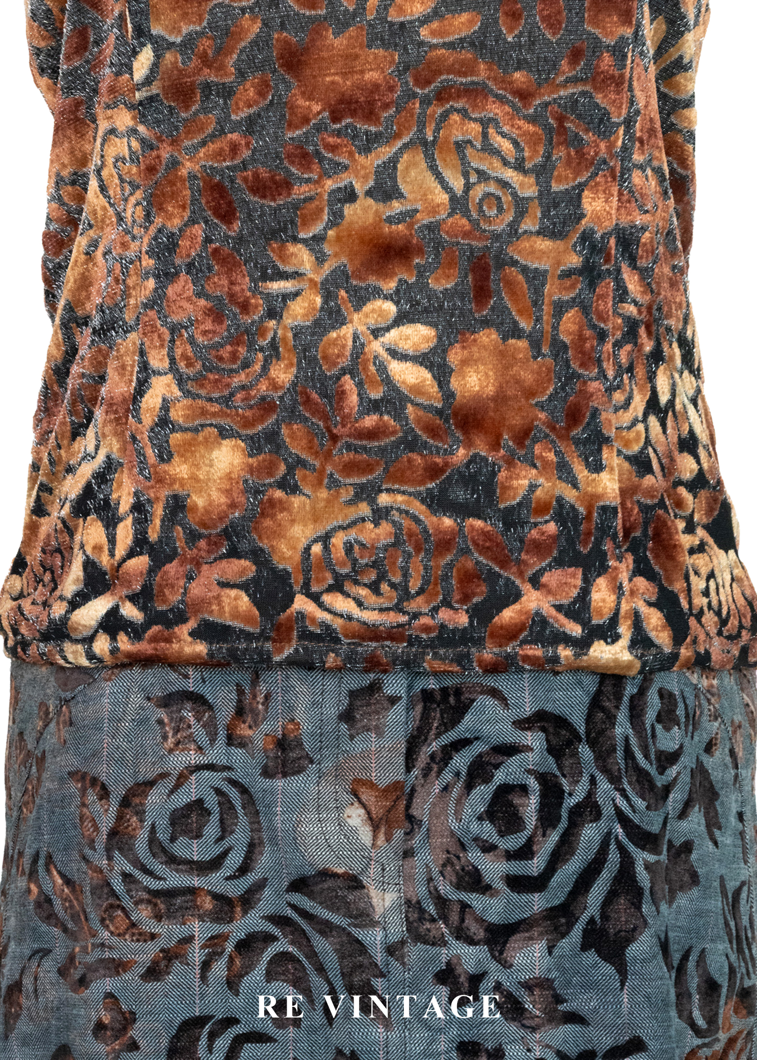 落日玫瑰 - 浮雕花絨背心6