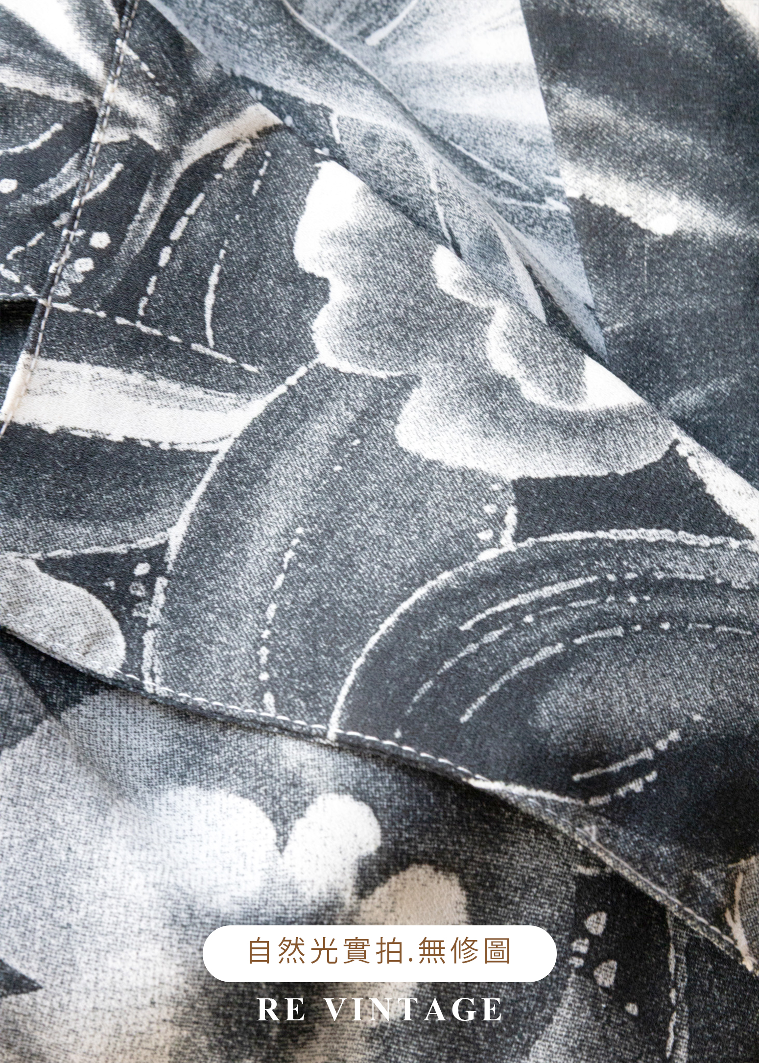 復古底片裡的花朵雙排釦背心14