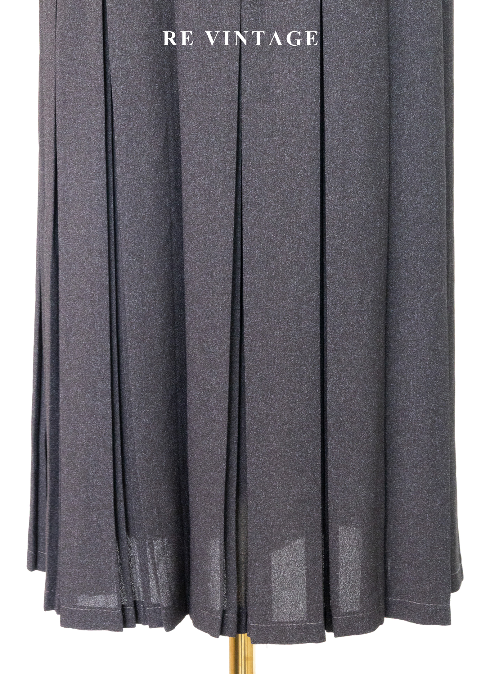 氣質單品 - 深灰色漂亮百褶中長裙(27-28")7