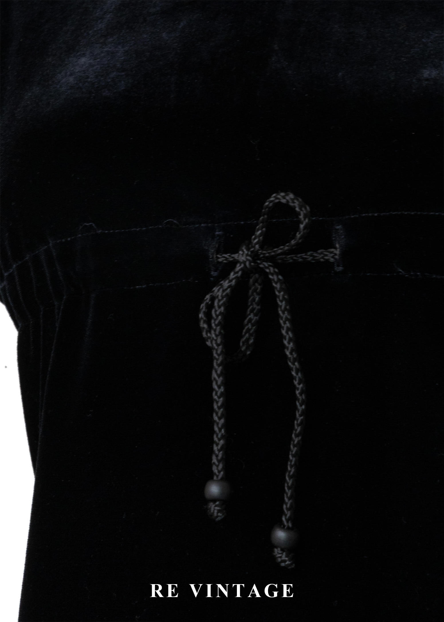 質感單品 - 優雅絨布抽繩緞帶背心6