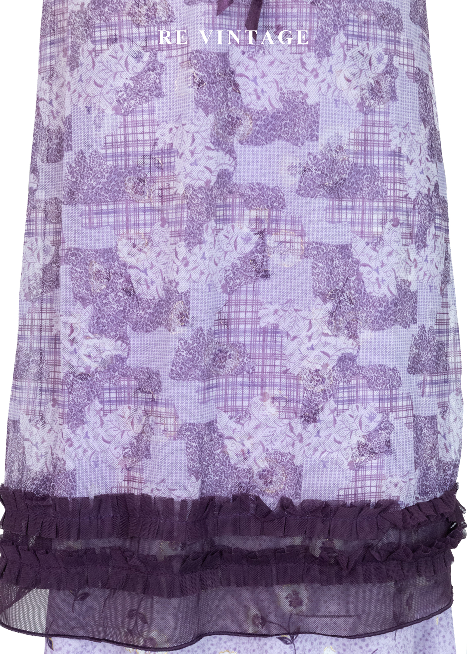 午夜的紫色華爾滋Paisley拼接細肩帶背心4