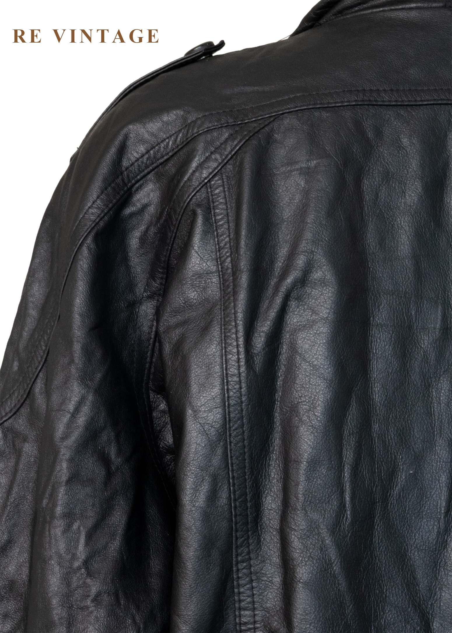 質感單品 - 牛皮夜行者皮革外套15