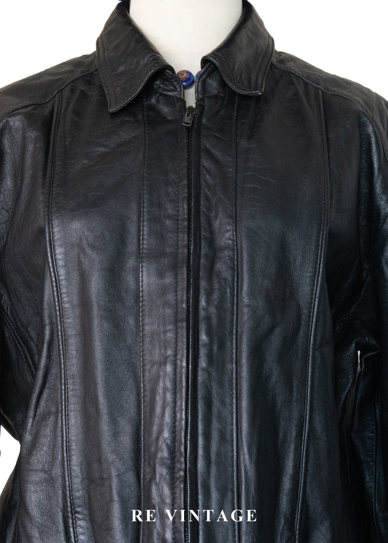 質感單品 -帥氣魔女黑皮革外套8