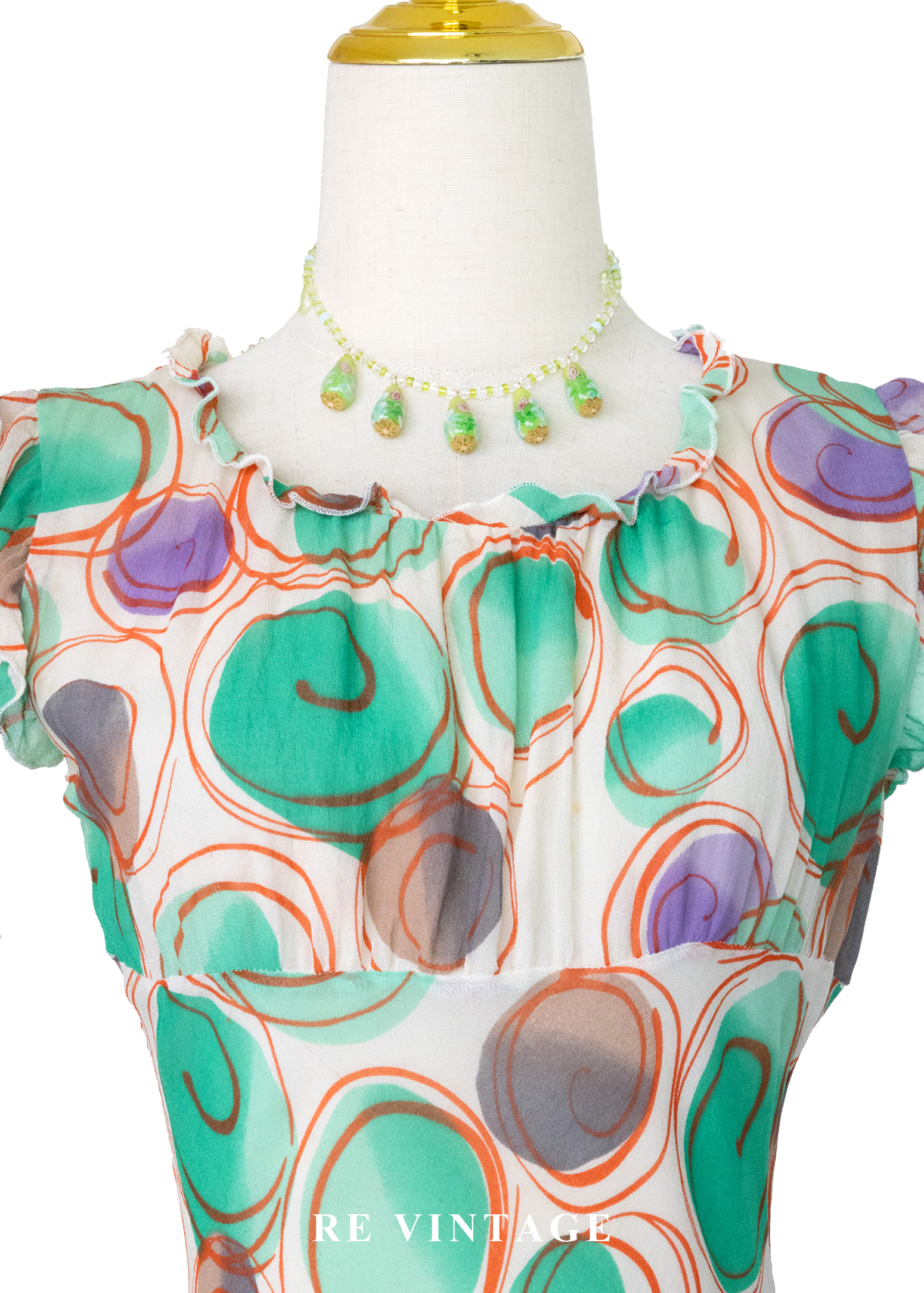 奇幻冒險 - 迷幻漩渦隨性塗鴉洋裝5