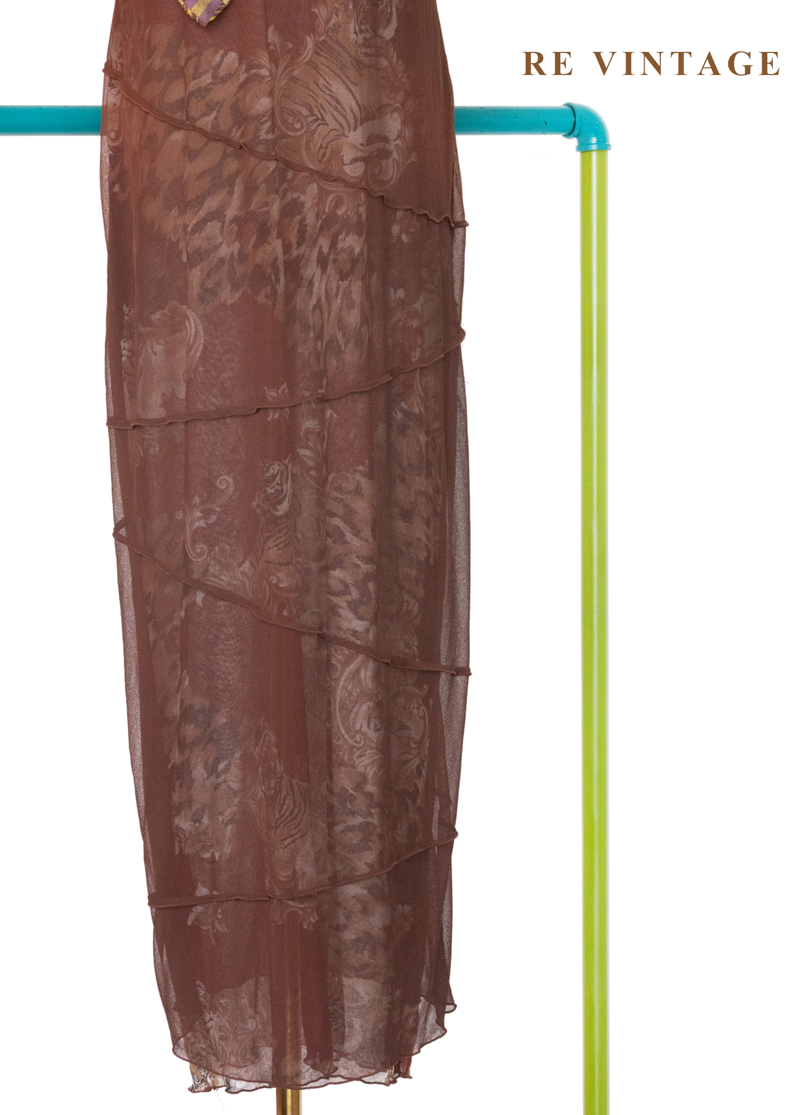 虎虎生風巧克力色長洋裝4