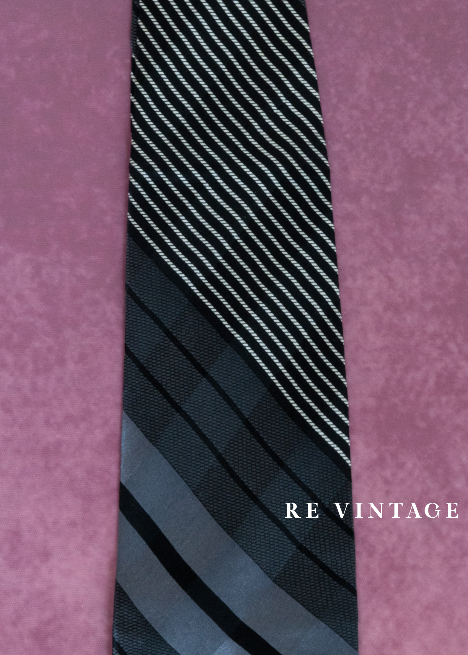 夜色分割灰黑色領帶4