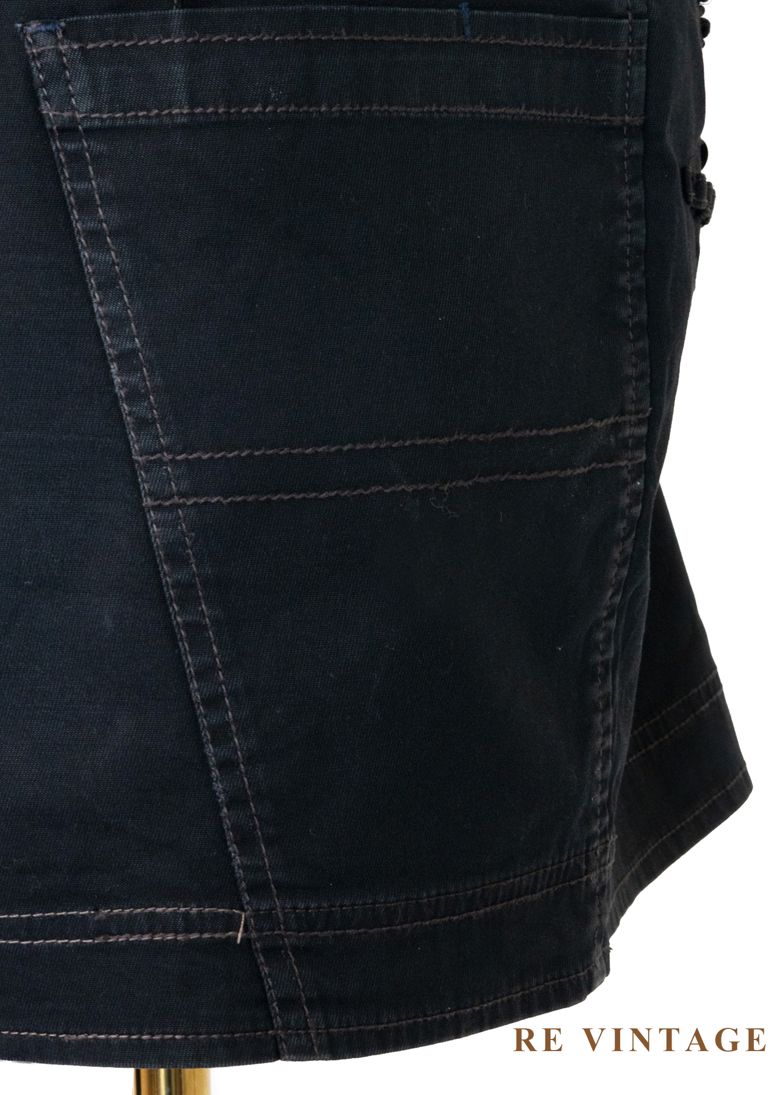 夜光亮片星芒黑短裙(28")10