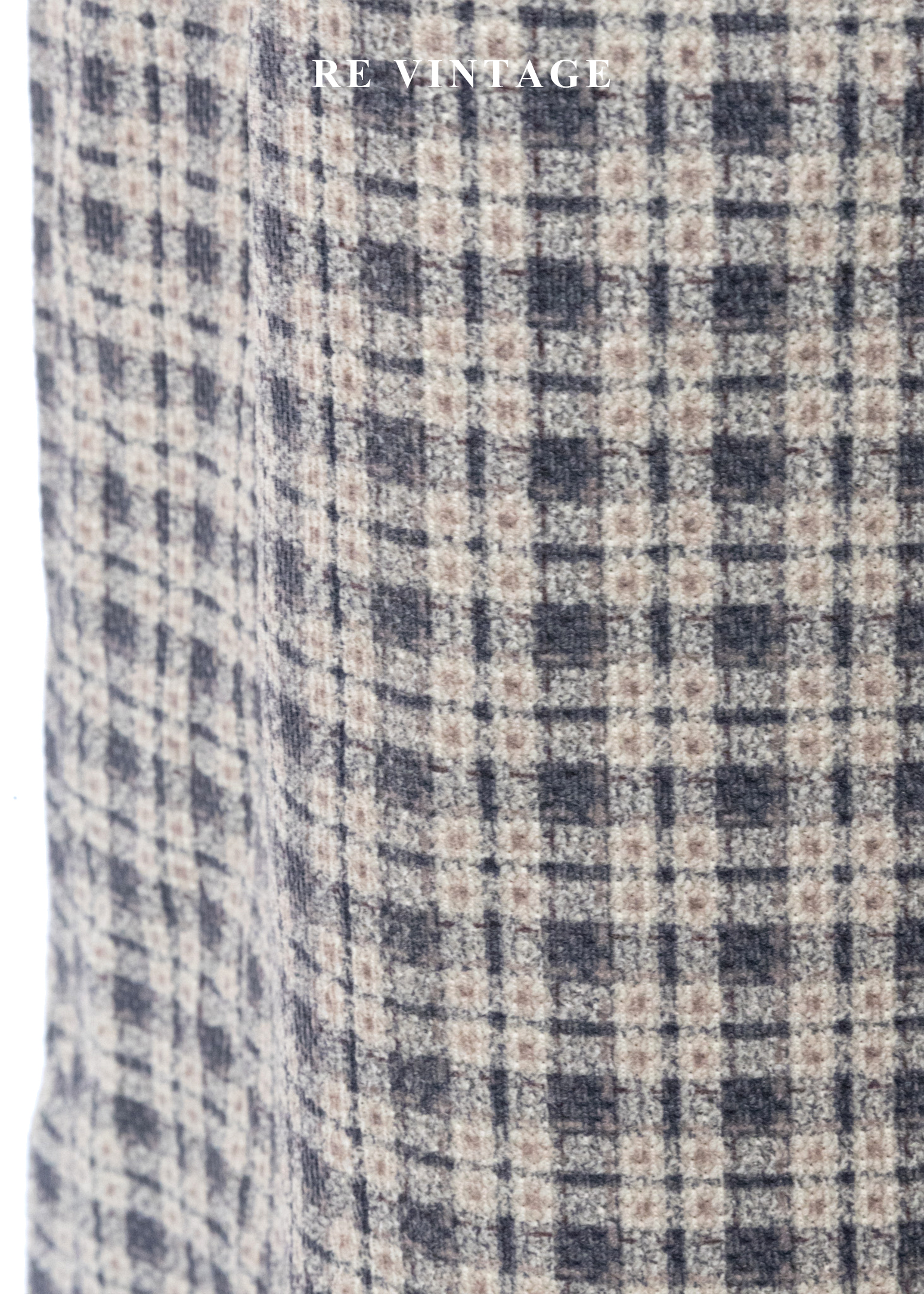 質感單品 - 漫步時光英倫經典細格紋長裙(28")11