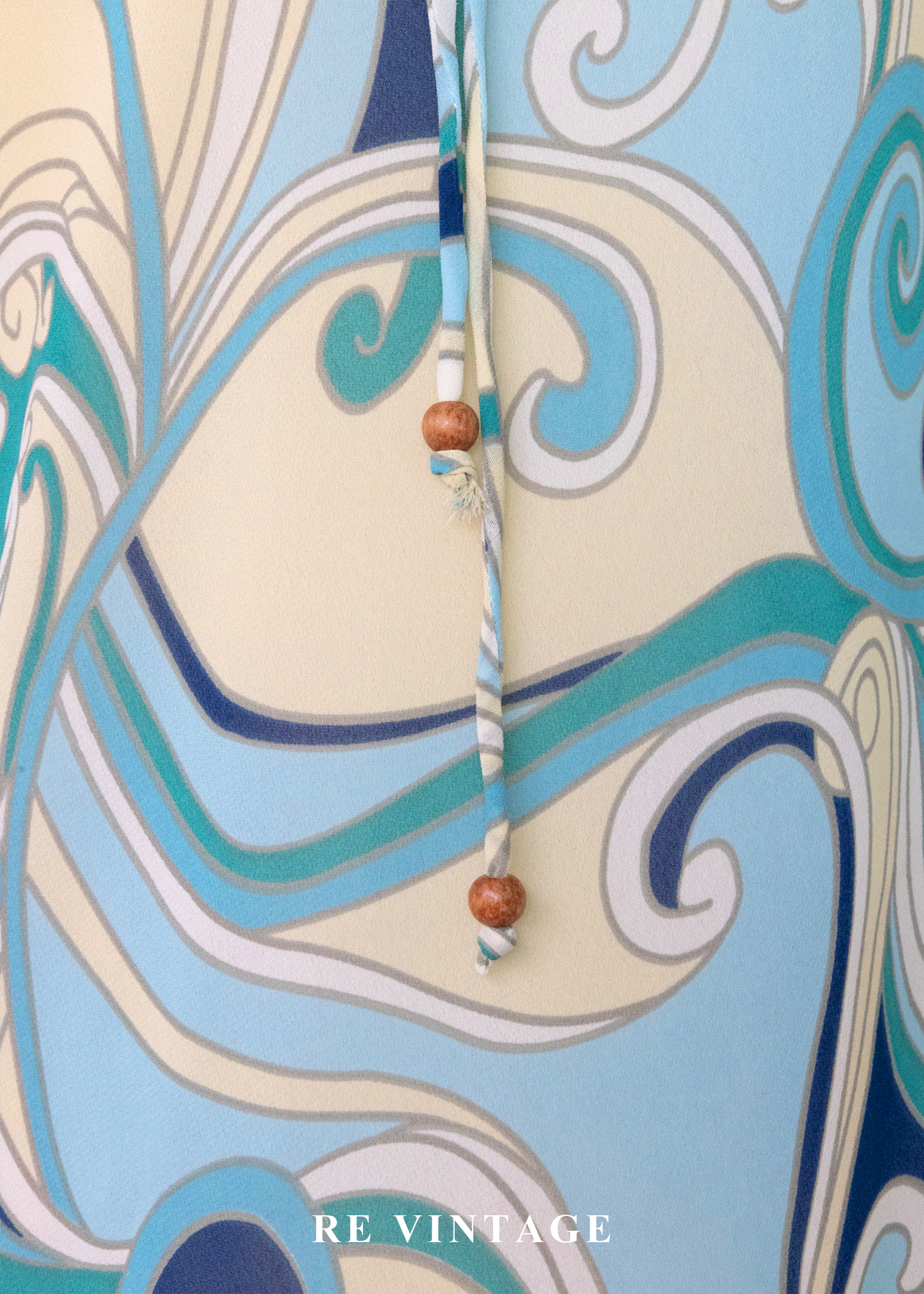 海潮迷幻普普風漩渦雪紡洋裝7