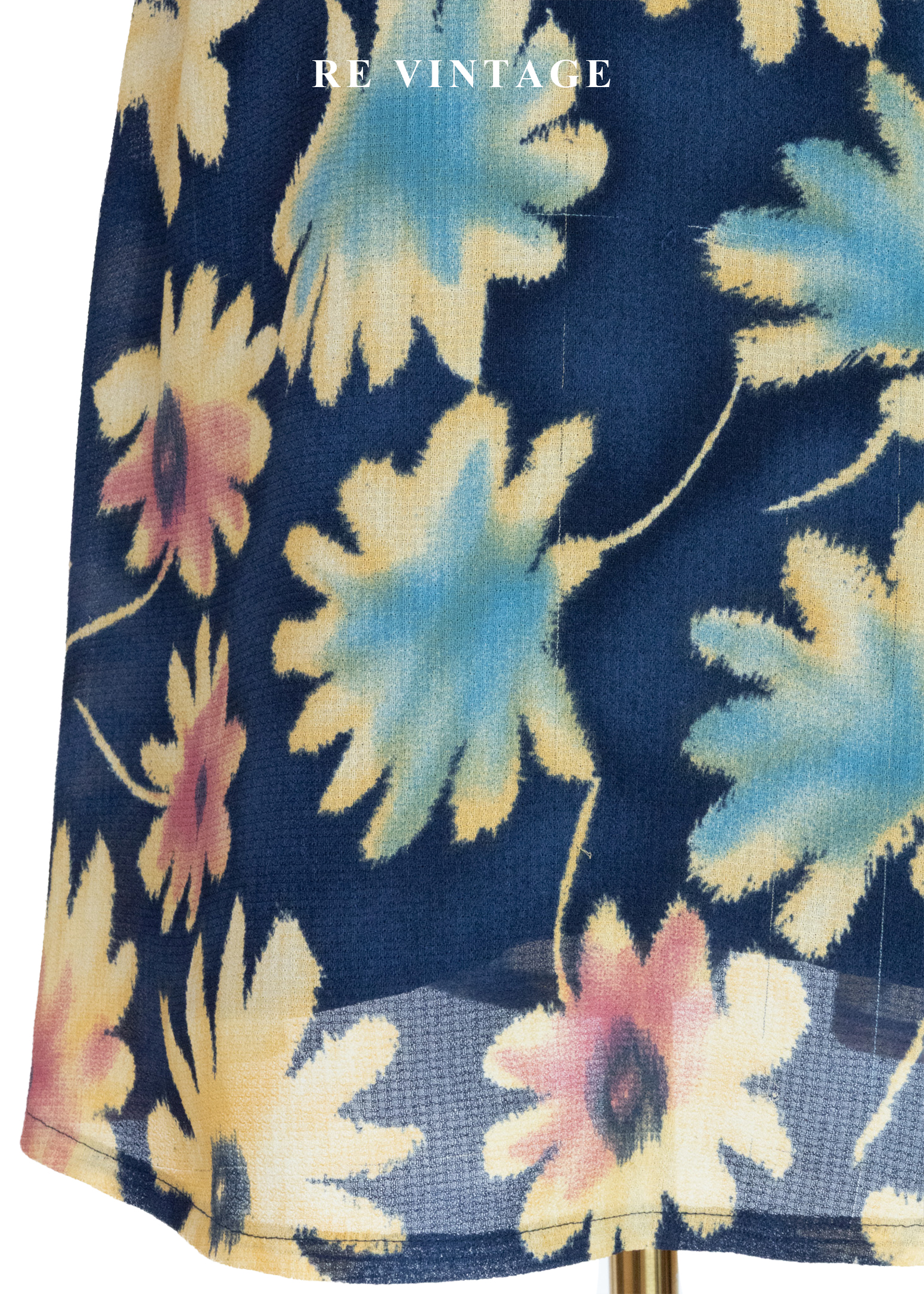 仲夏夜的向日葵 - 摩登大花印花洋裝13