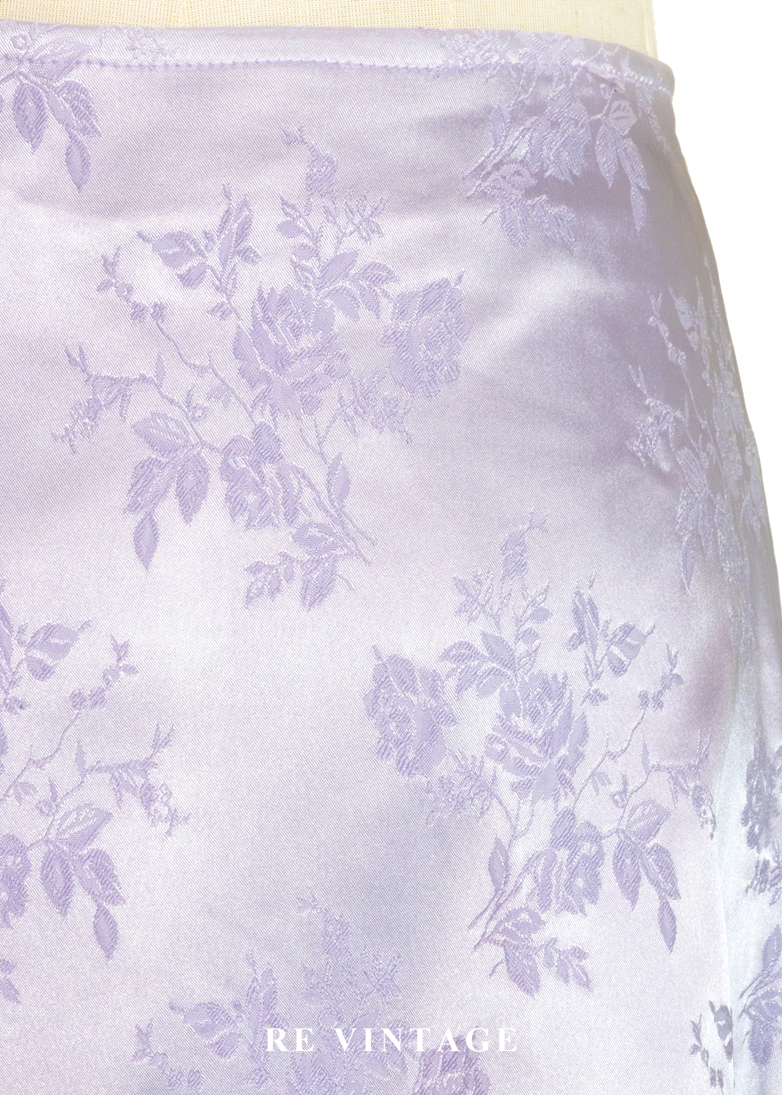 套裝短裙 - 淡雅夢幻冰紫色花卉圖騰短裙 (26")9