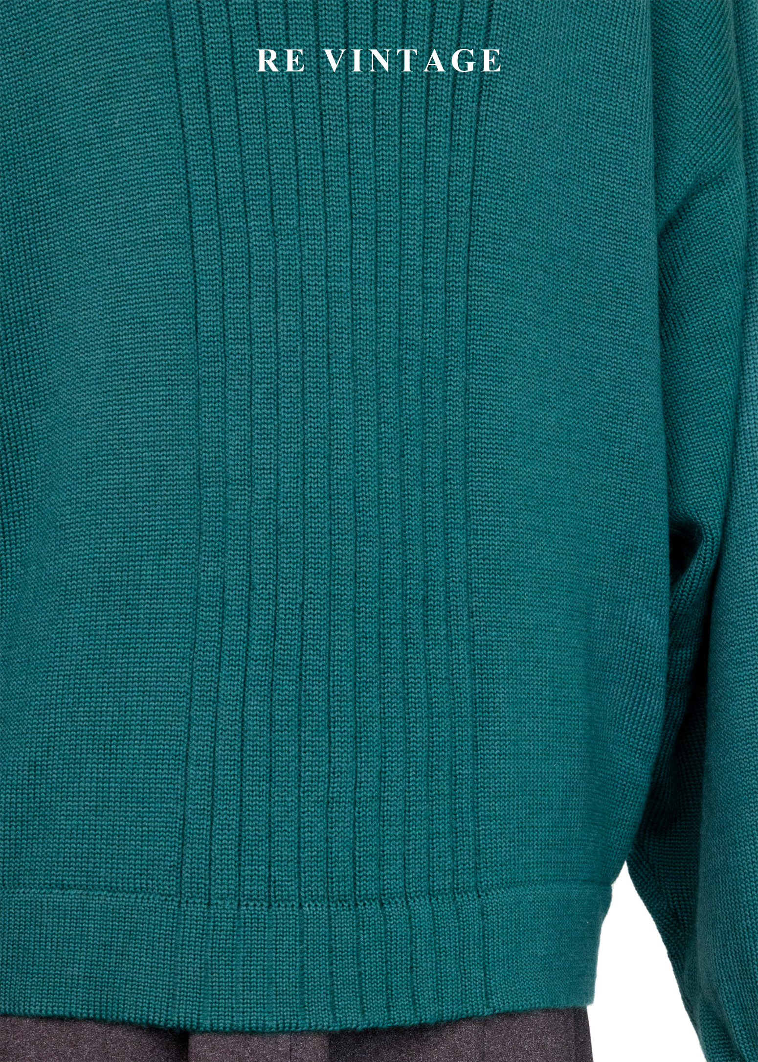 雙排雕花金釦暖綠色針織外套12