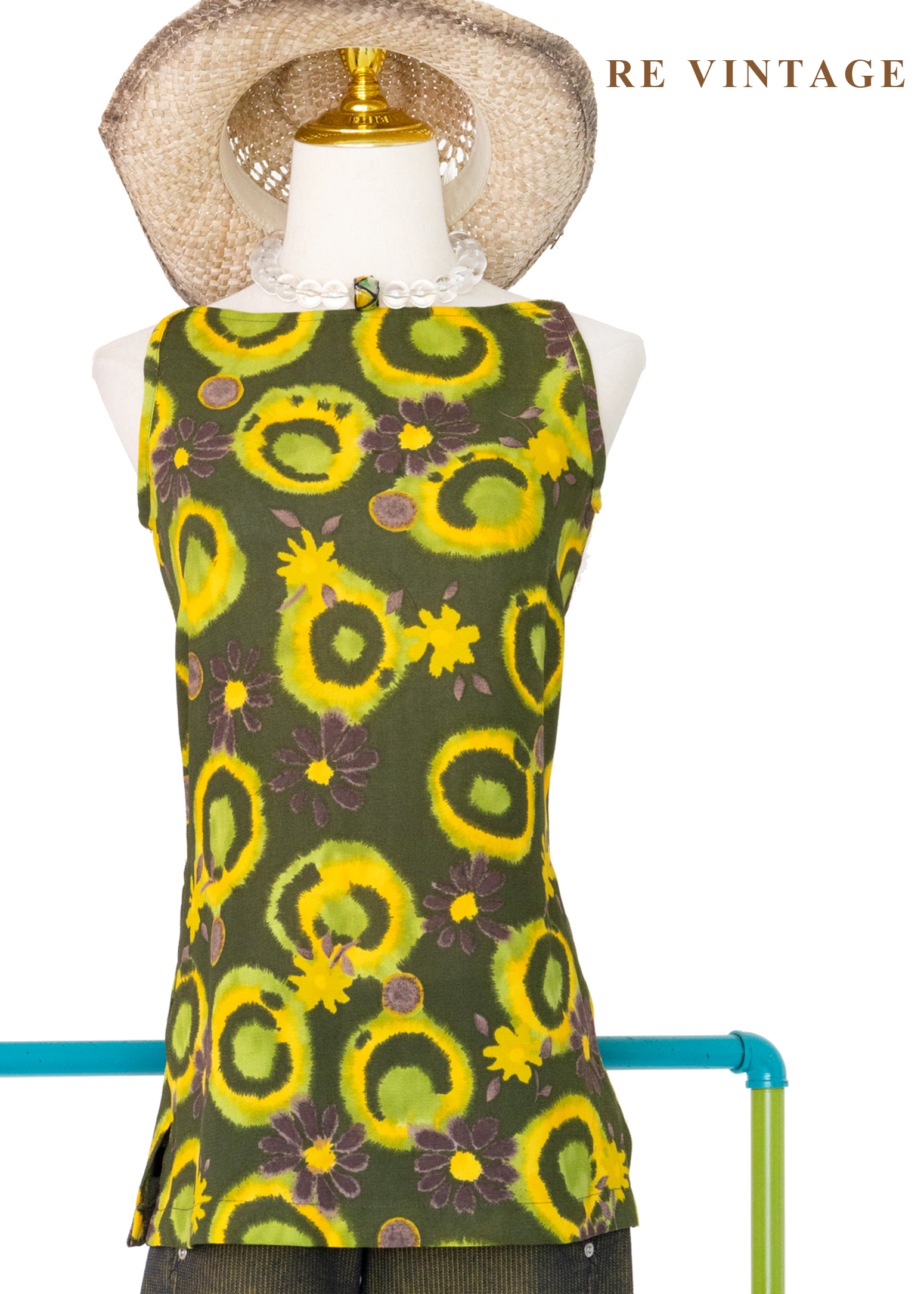 嬉皮花朵自由奔放長版背心