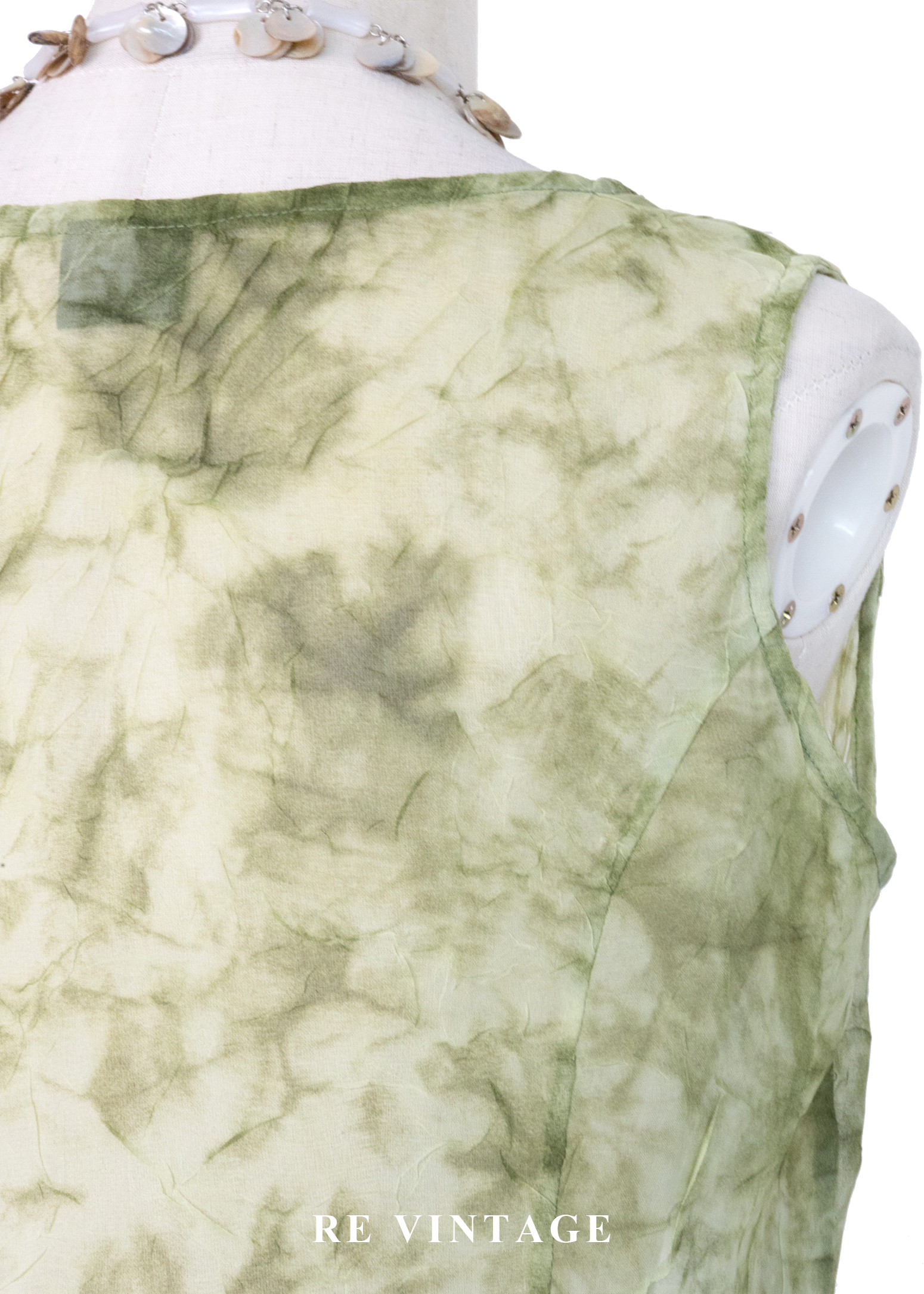 迷霧雲染紋路雪紡背心11