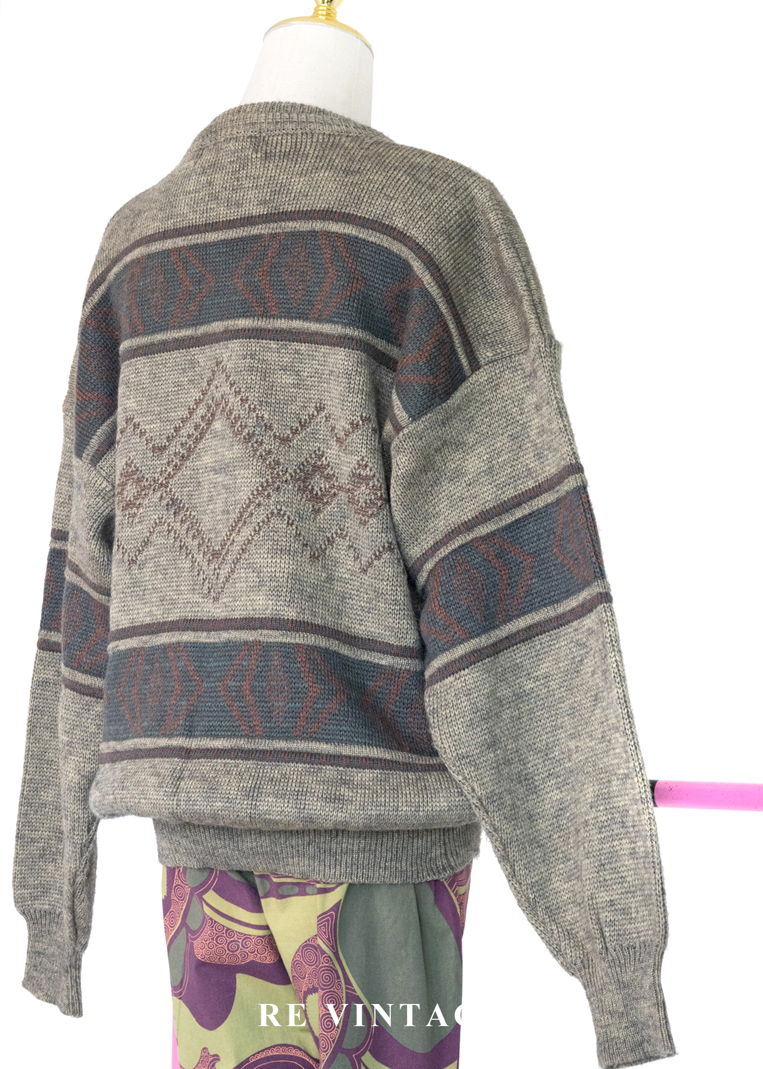 石林晨光幾何圖騰針織毛衣10