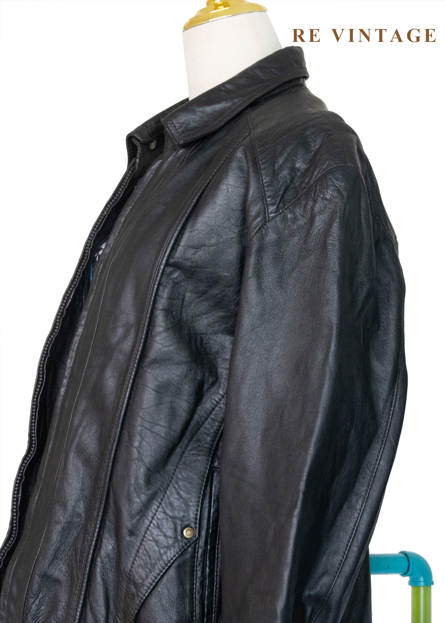 質感單品 -帥氣魔女黑皮革外套9